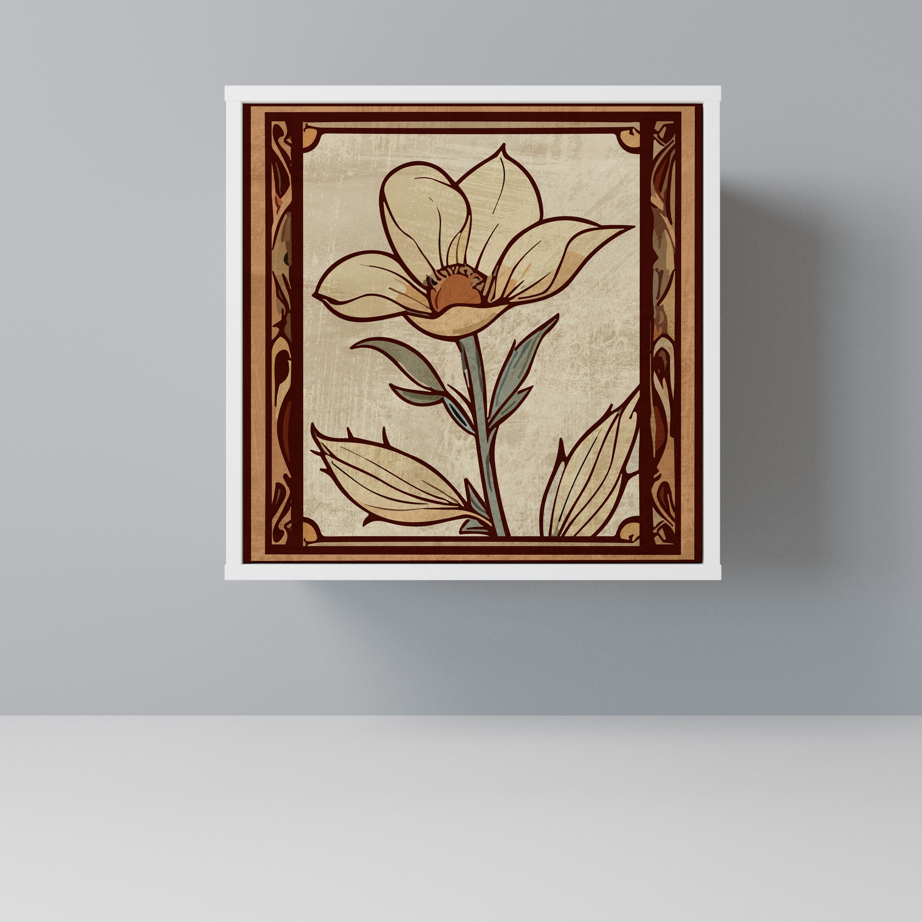TIMELESS FLORA Komoda 1-drzwiowa korpus Biały