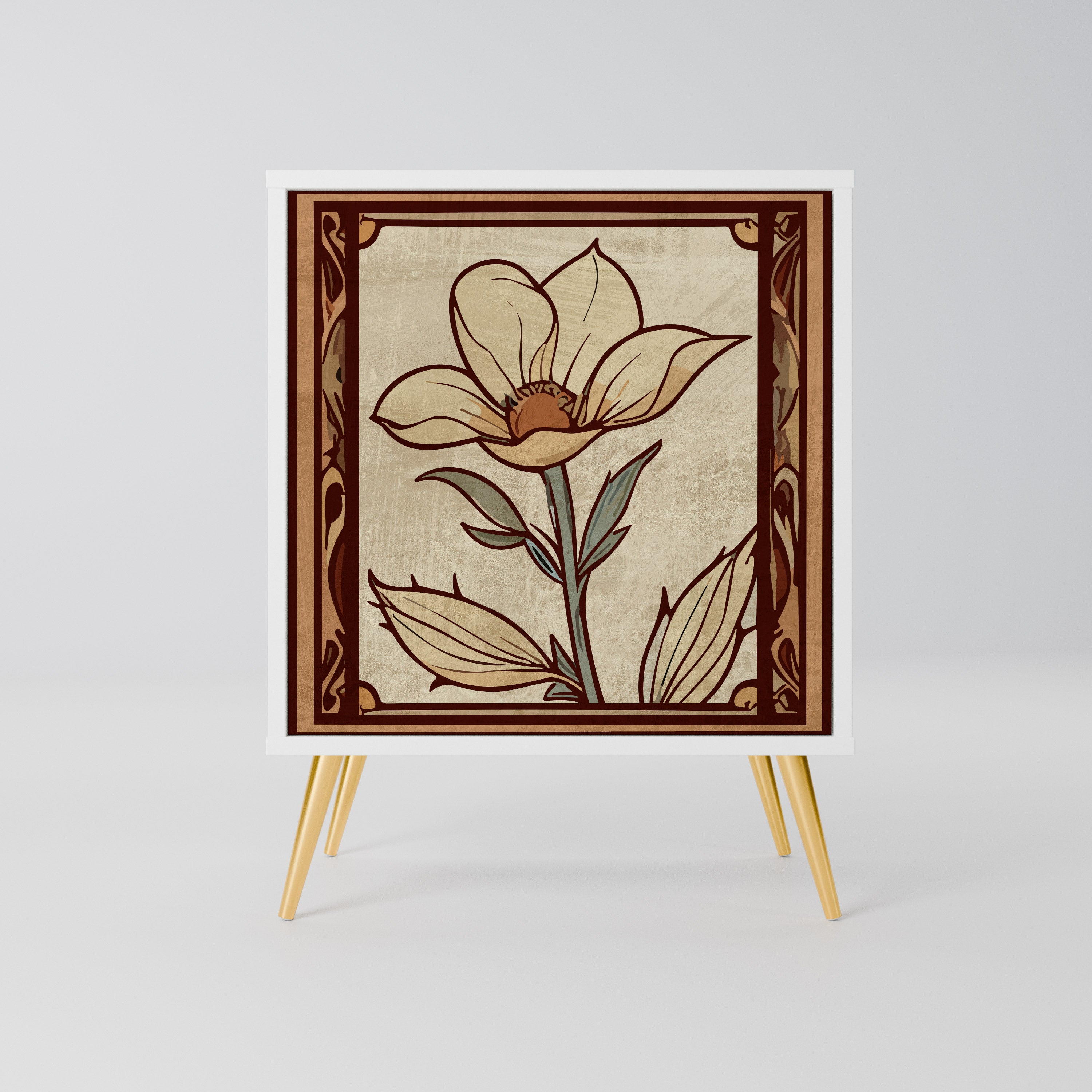 TIMELESS FLORA Komoda 1-drzwiowa korpus Biały