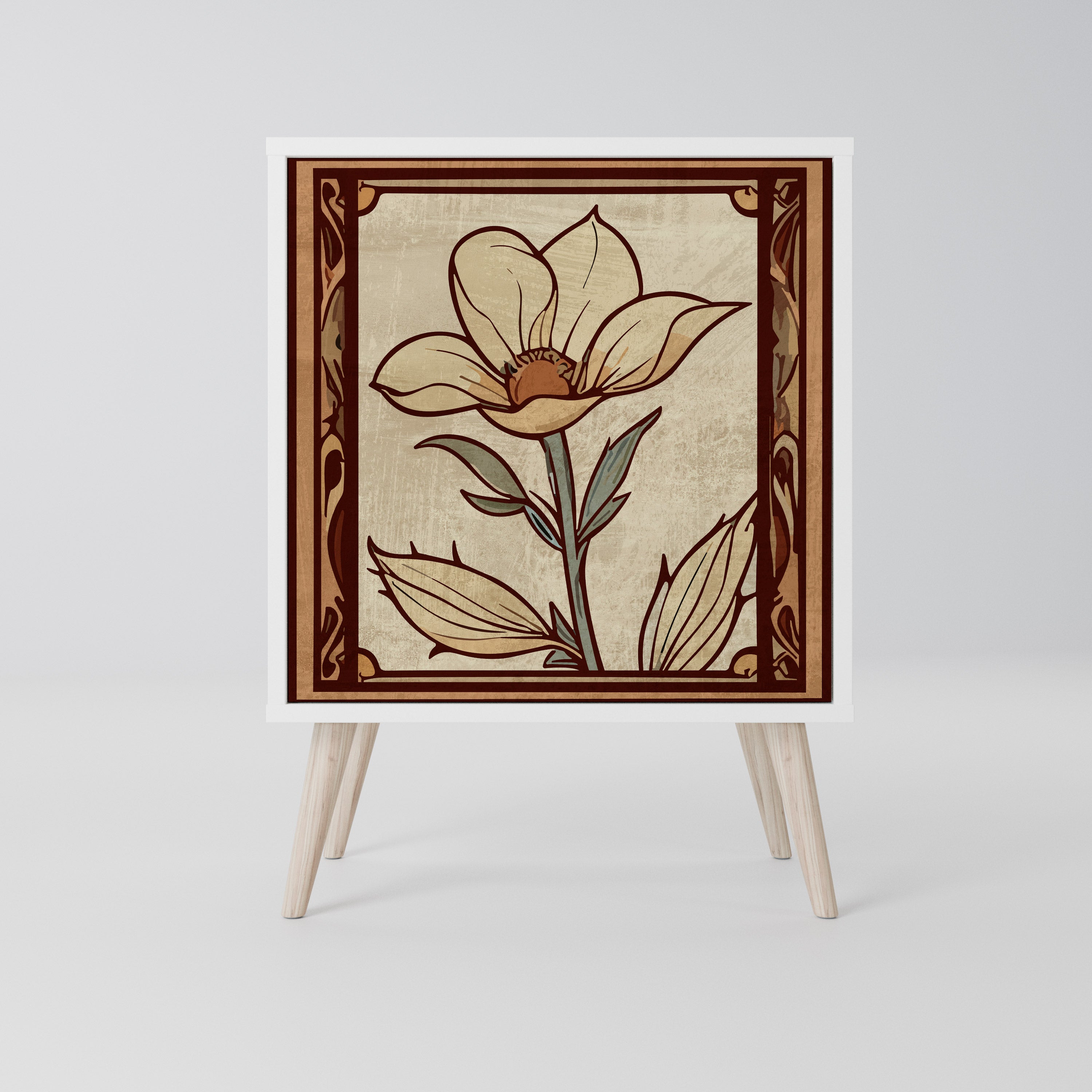 TIMELESS FLORA Komoda 1-drzwiowa korpus Biały