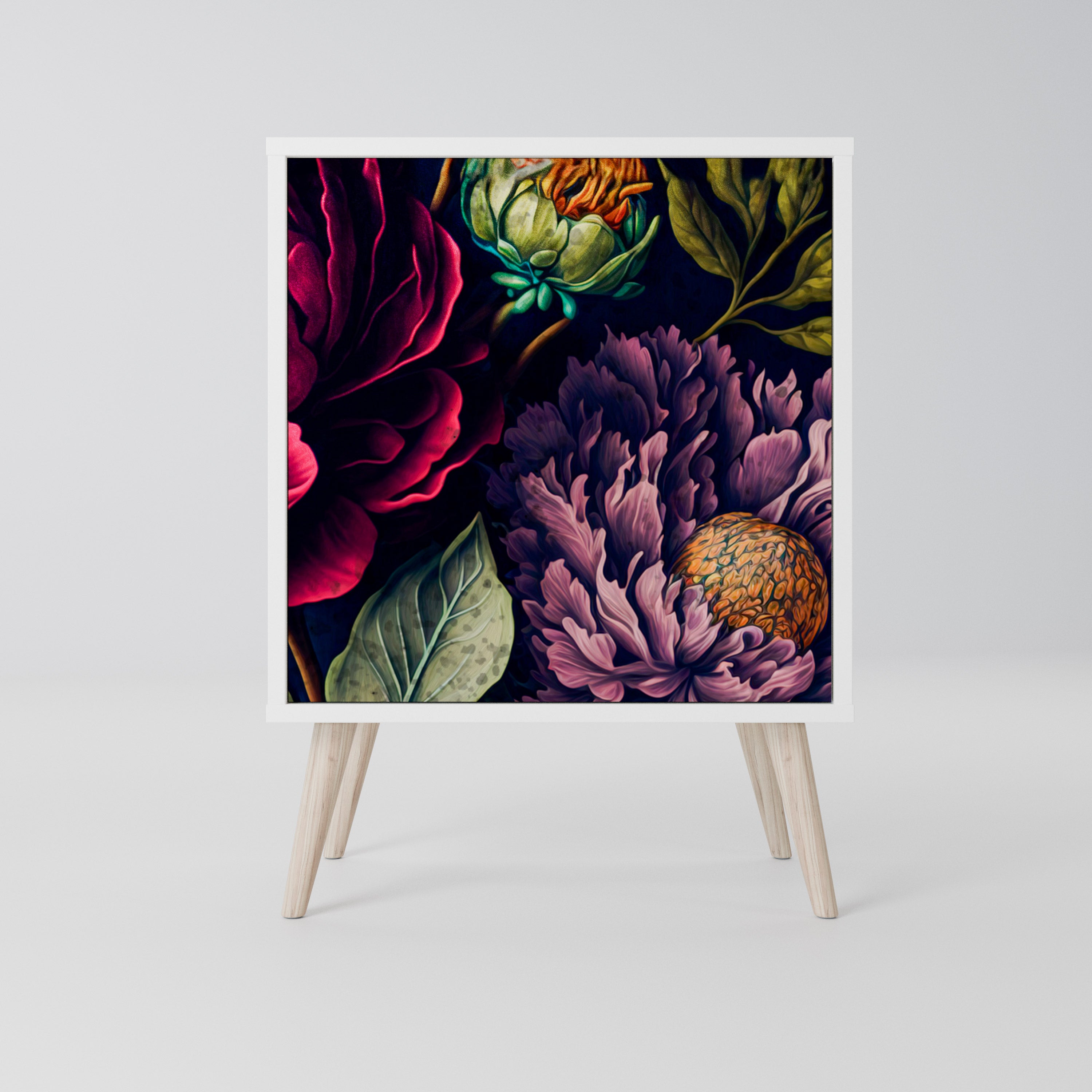 BLOOMING ELEGANCE Komoda 1-drzwiowa korpus Biały