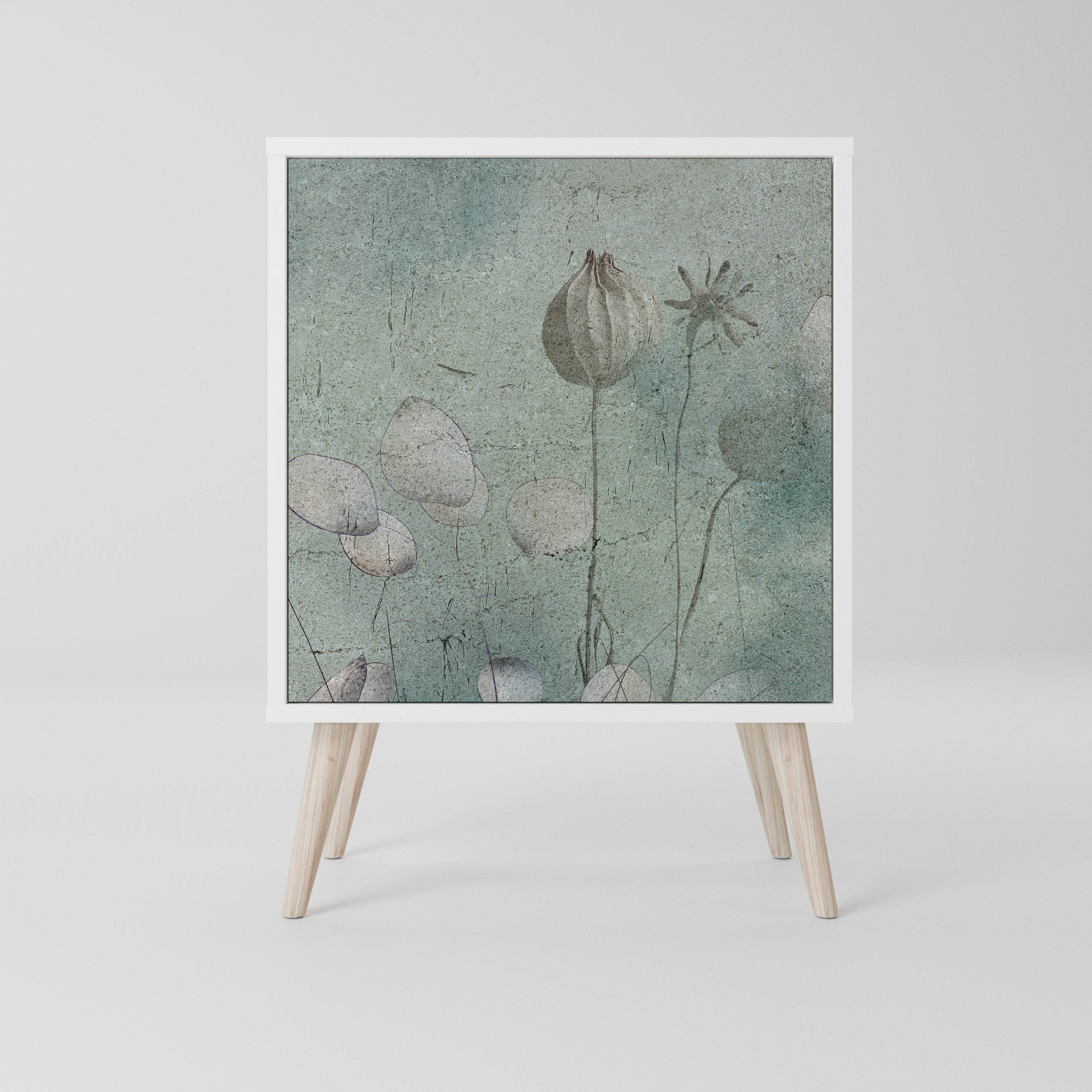 NIGHT LADY Komoda 1-drzwiowa korpus Biały