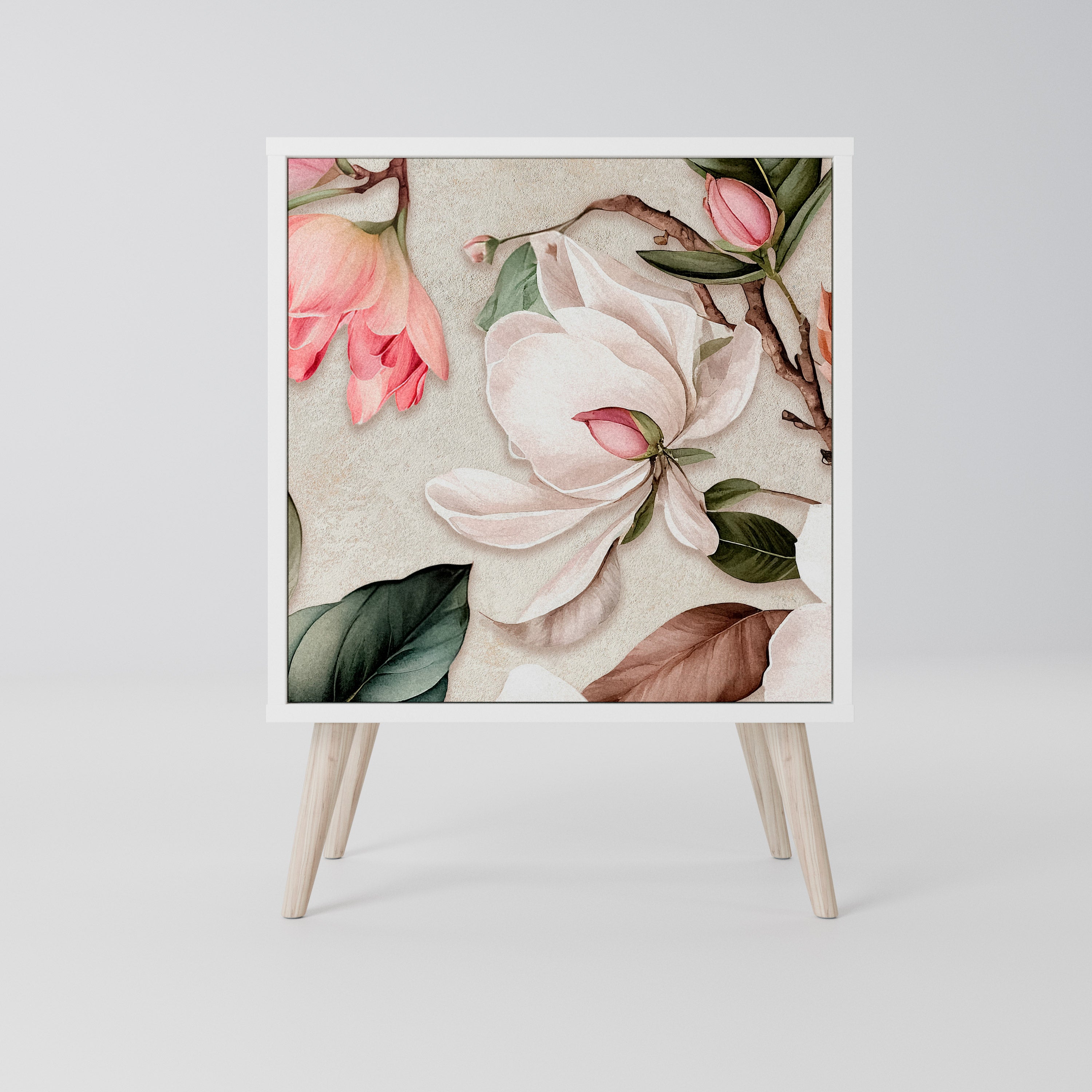 FLORAL GRACE Komoda 1-drzwiowa korpus Biały