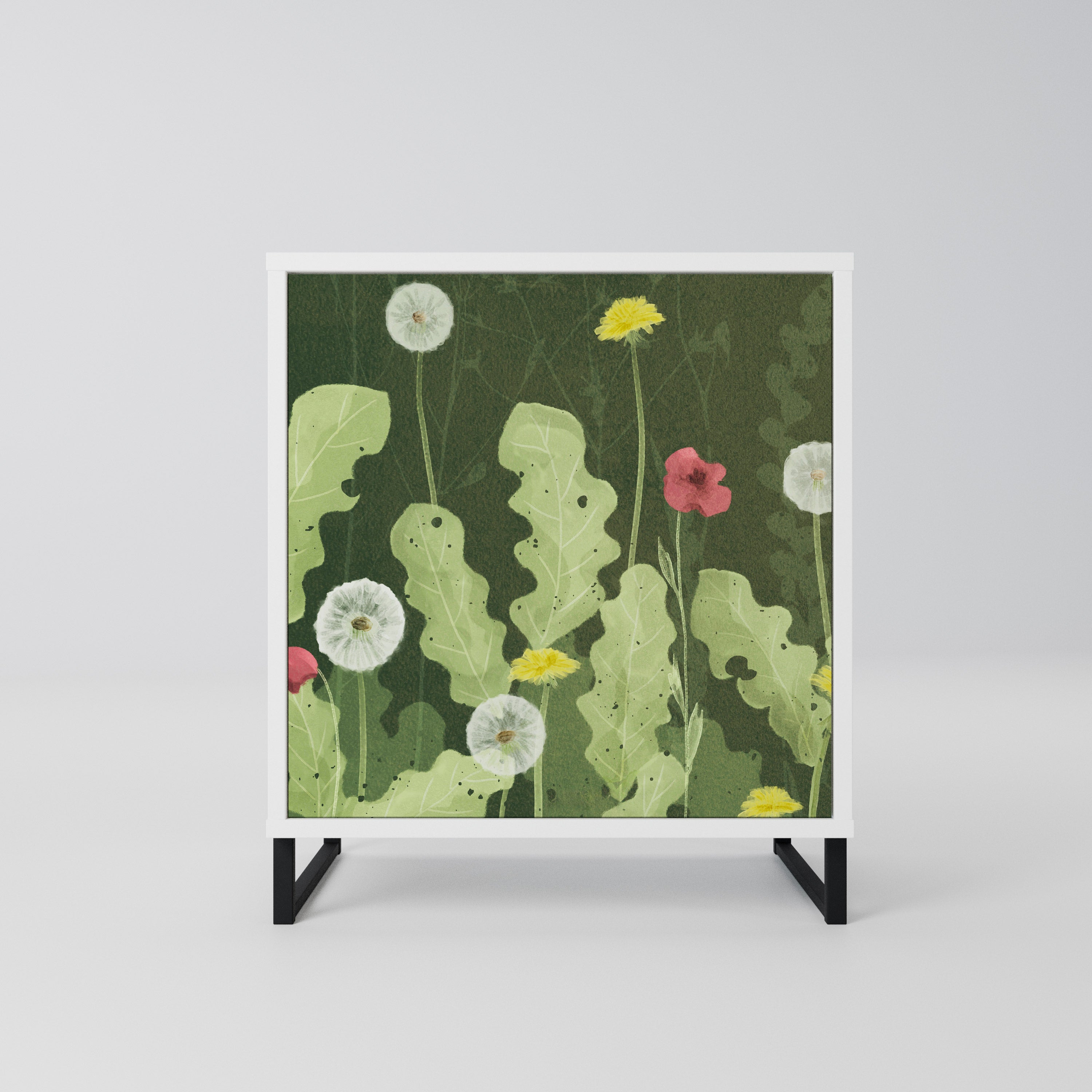 DANDELION AMUSE Komoda 1-drzwiowa korpus Biały