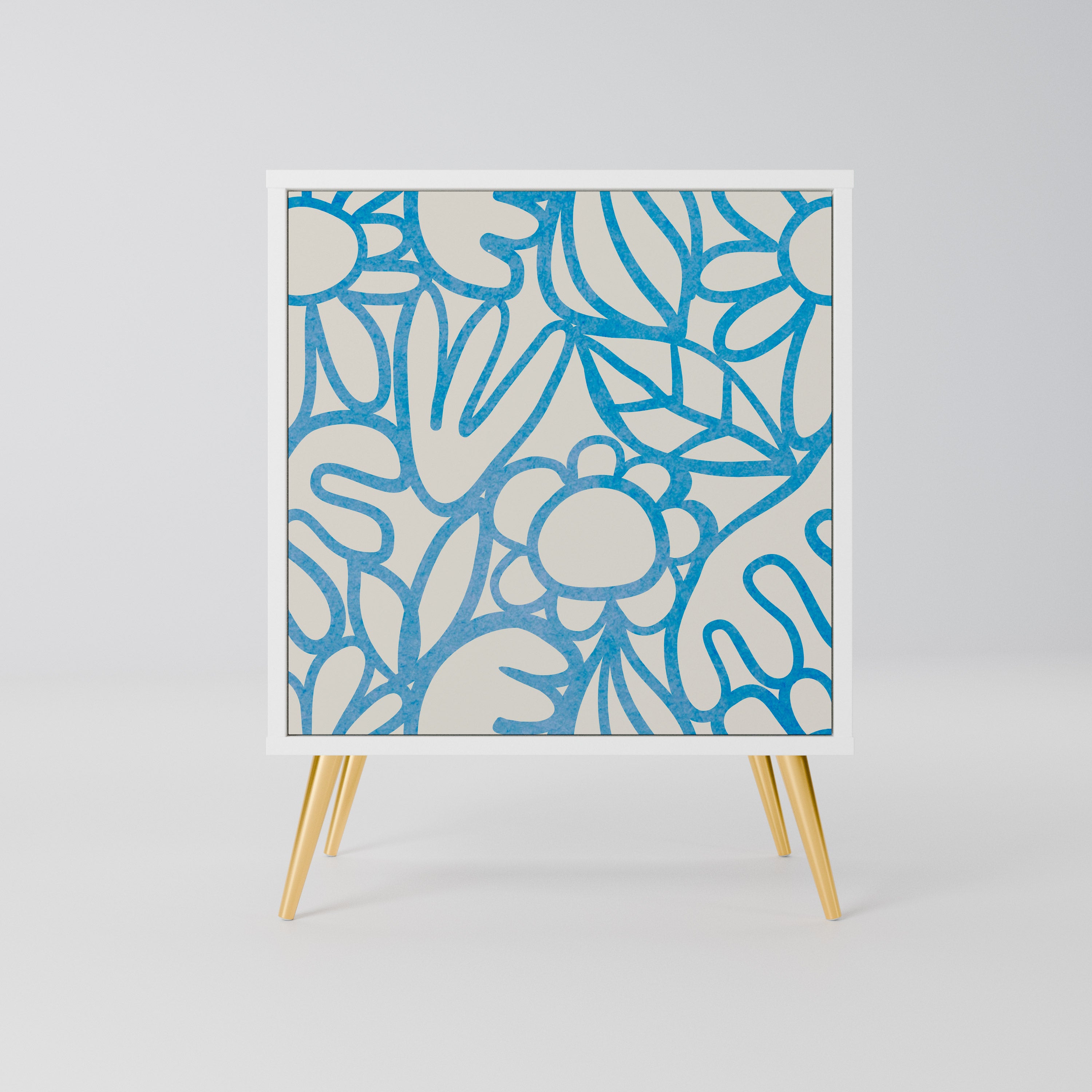 BLOOMY MORNING Komoda 1-drzwiowa korpus Biały