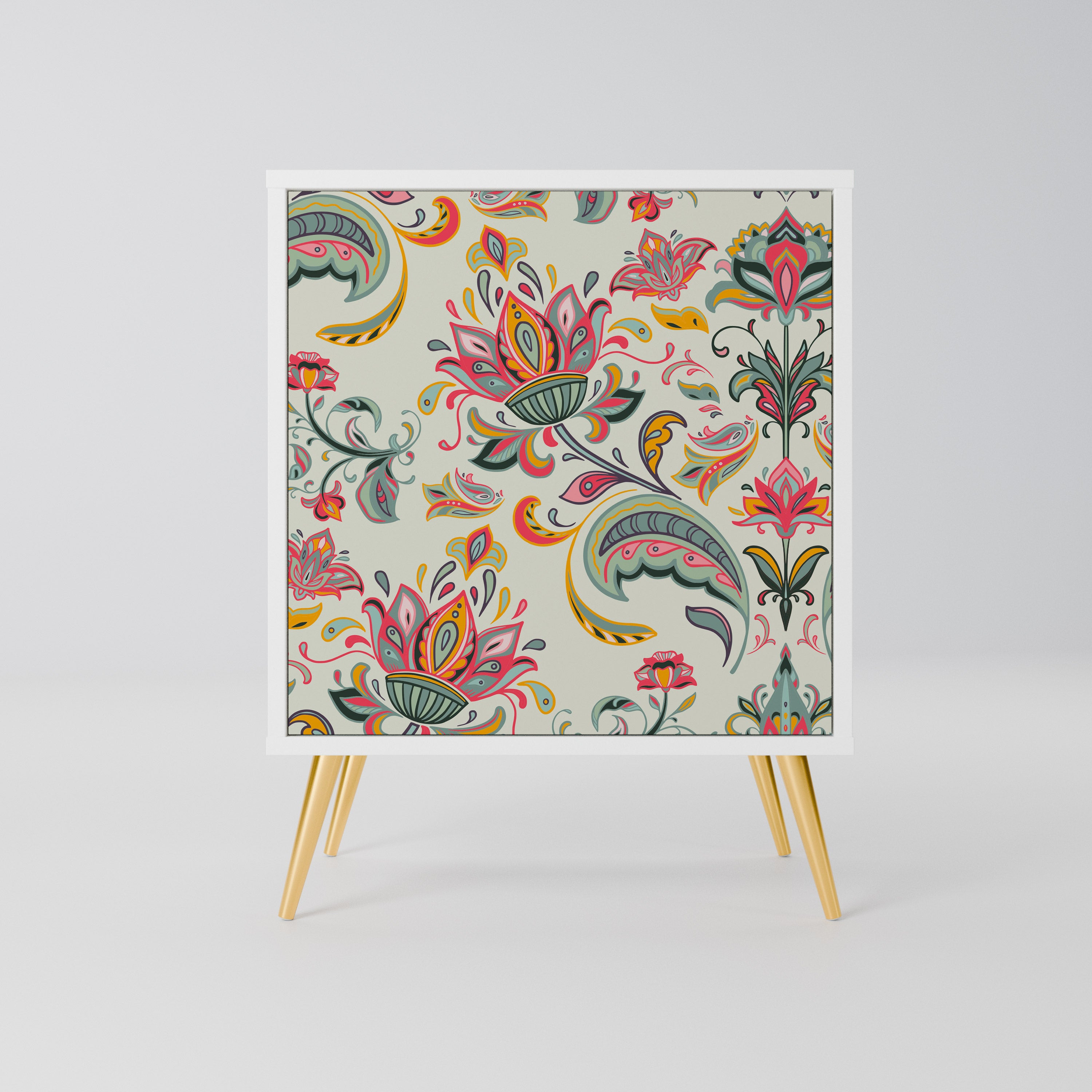 ORGANIC FOLKLORE Komoda 1-drzwiowa korpus Biały