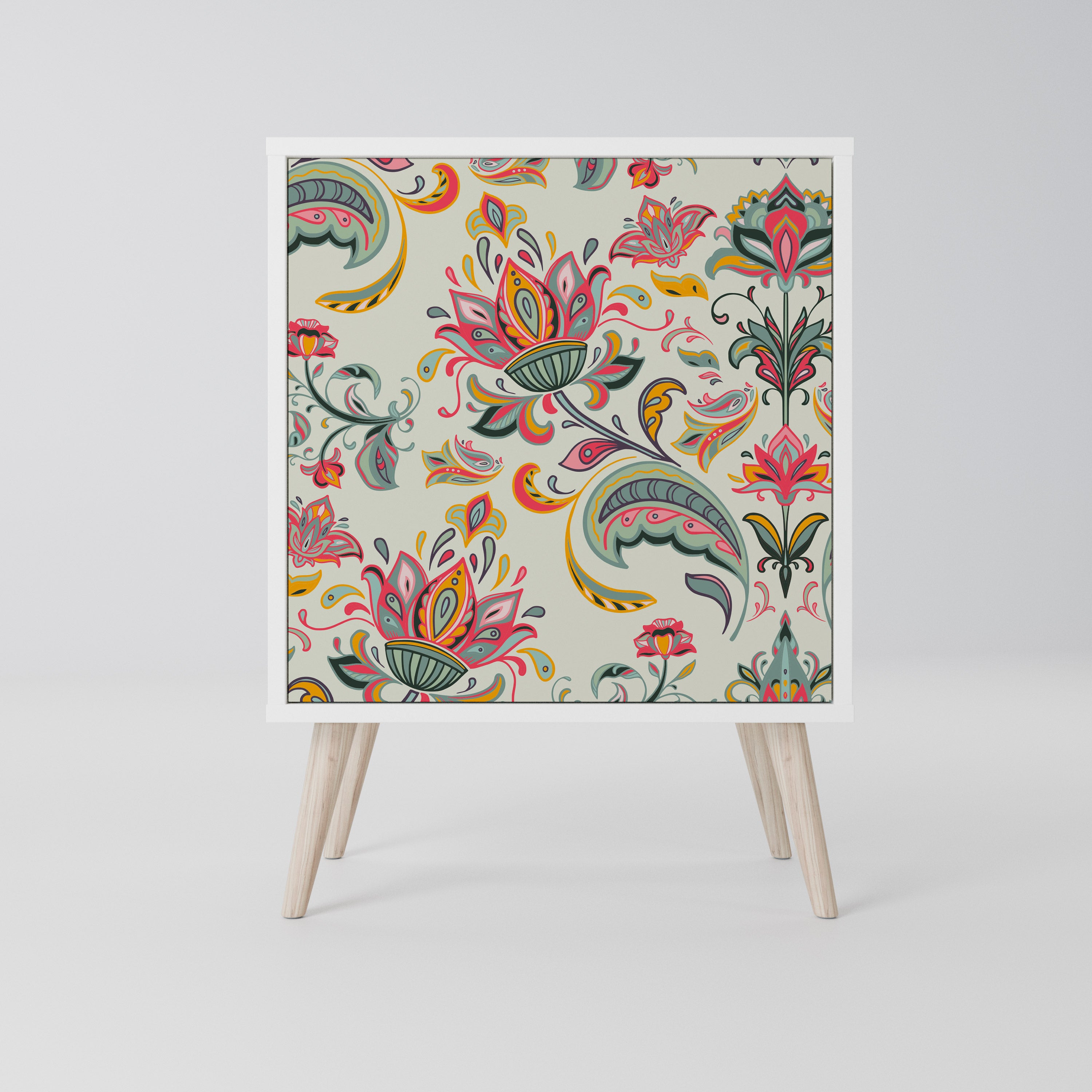 ORGANIC FOLKLORE Komoda 1-drzwiowa korpus Biały