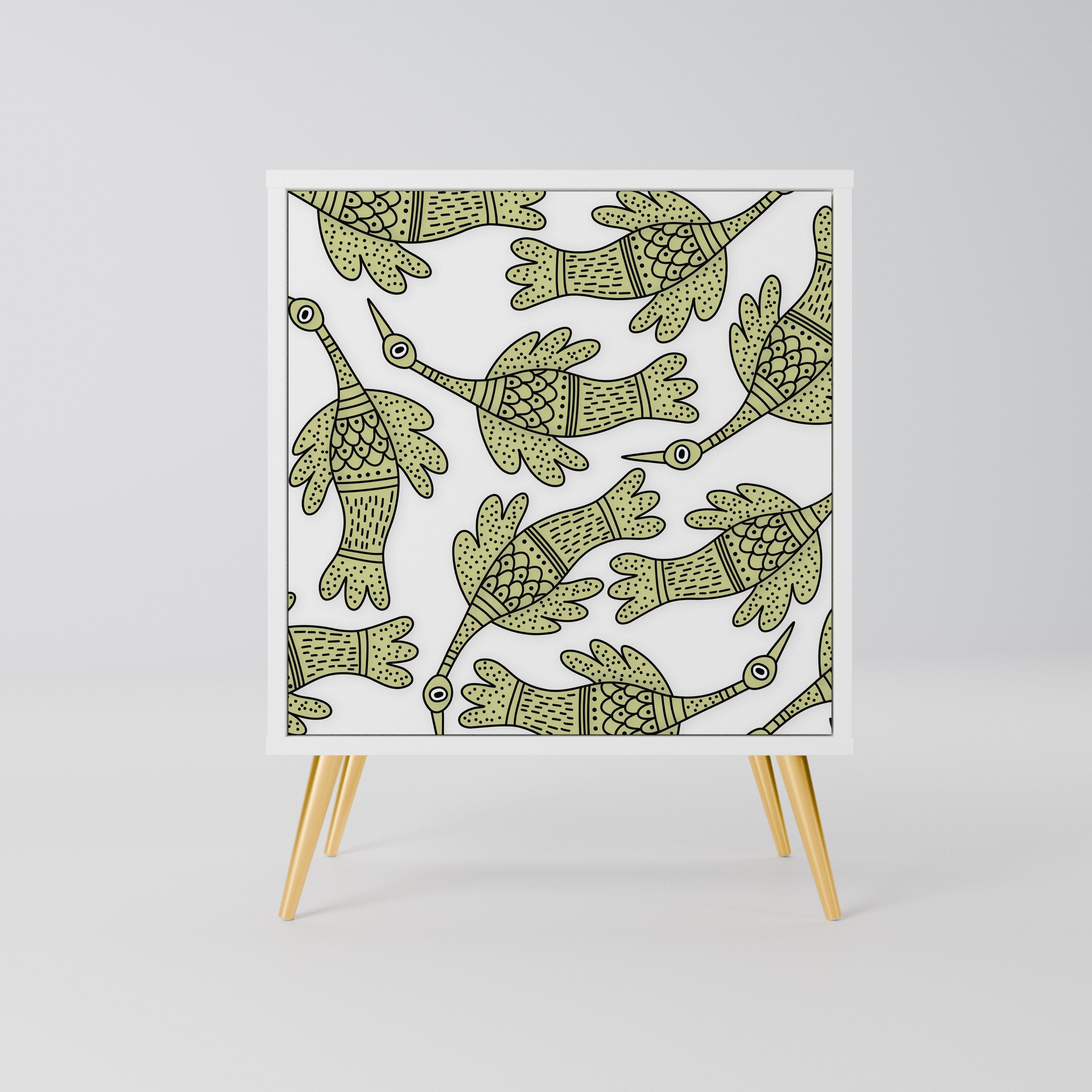 SEEDLING SONGBIRD Komoda 1-drzwiowa korpus Biały