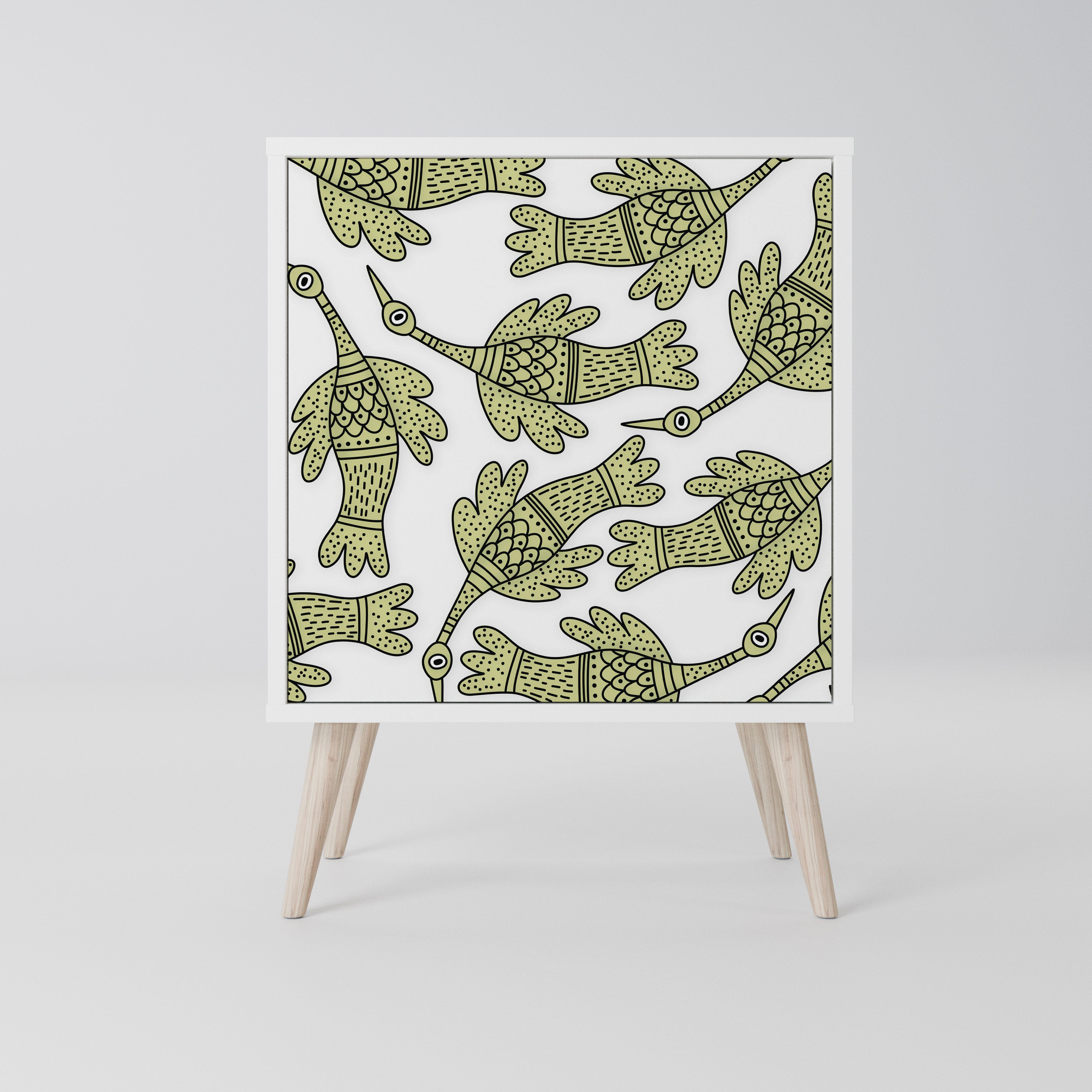 SEEDLING SONGBIRD Komoda 1-drzwiowa korpus Biały