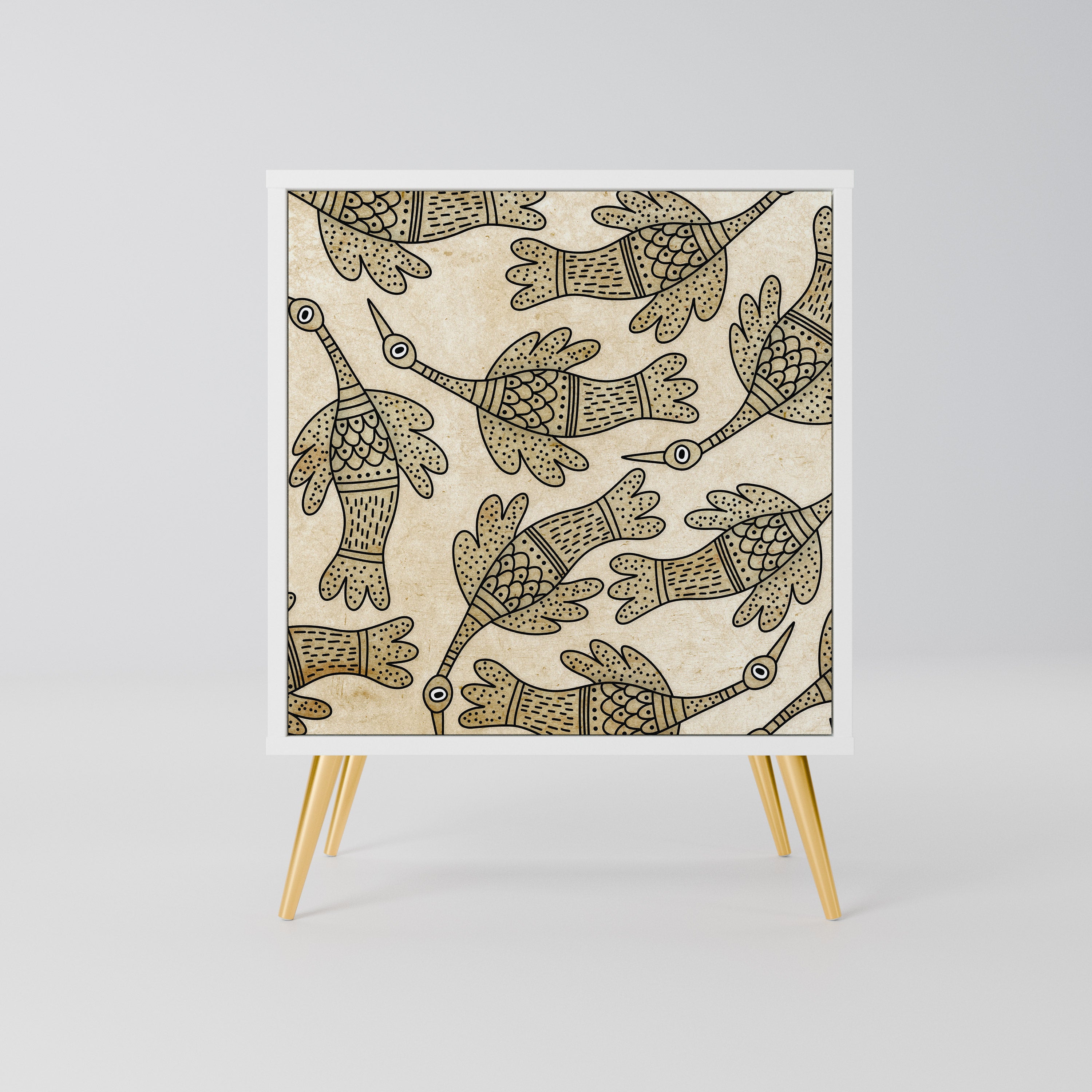 ALMONDINE SONGBIRD Komoda 1-drzwiowa korpus Biały