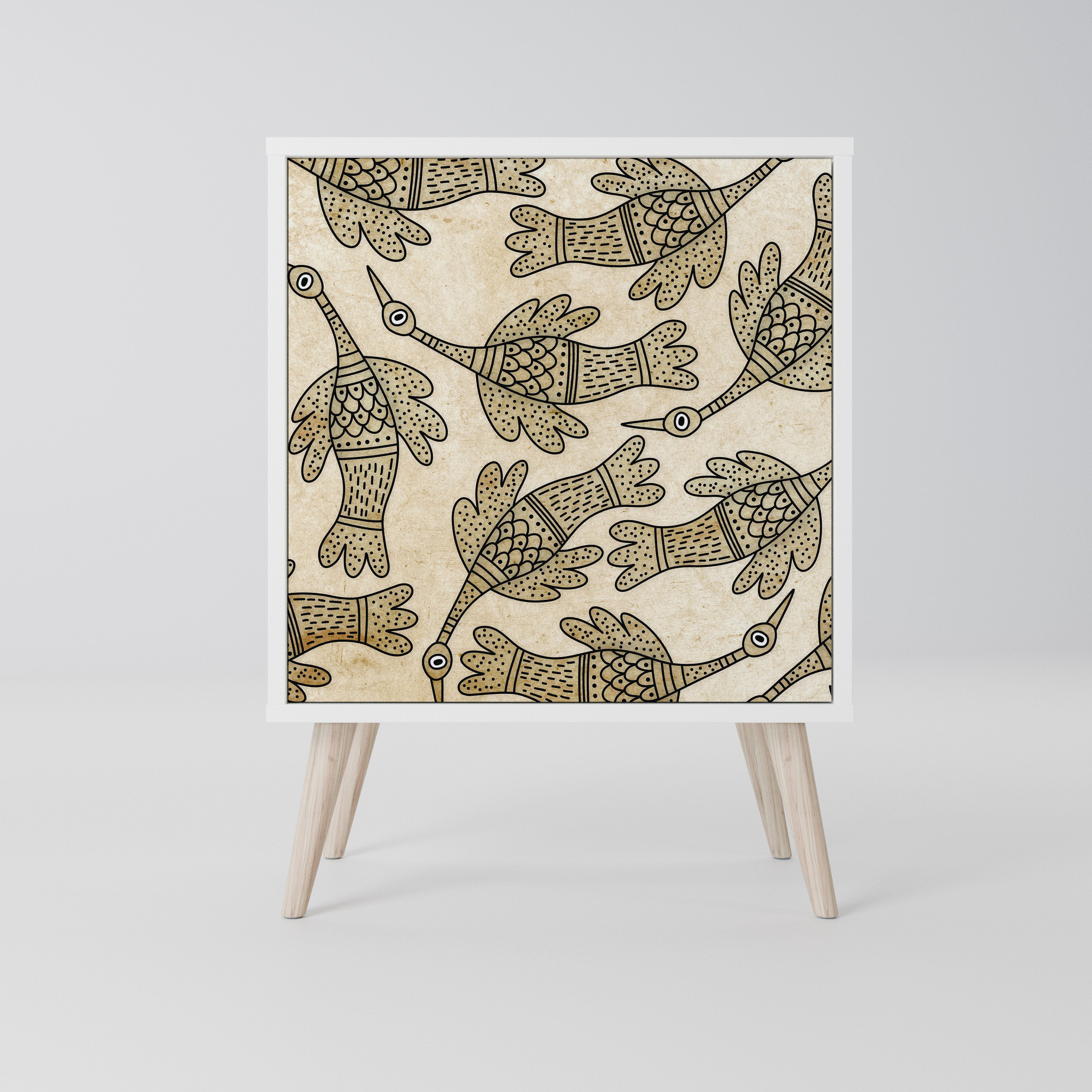 ALMONDINE SONGBIRD Komoda 1-drzwiowa korpus Biały