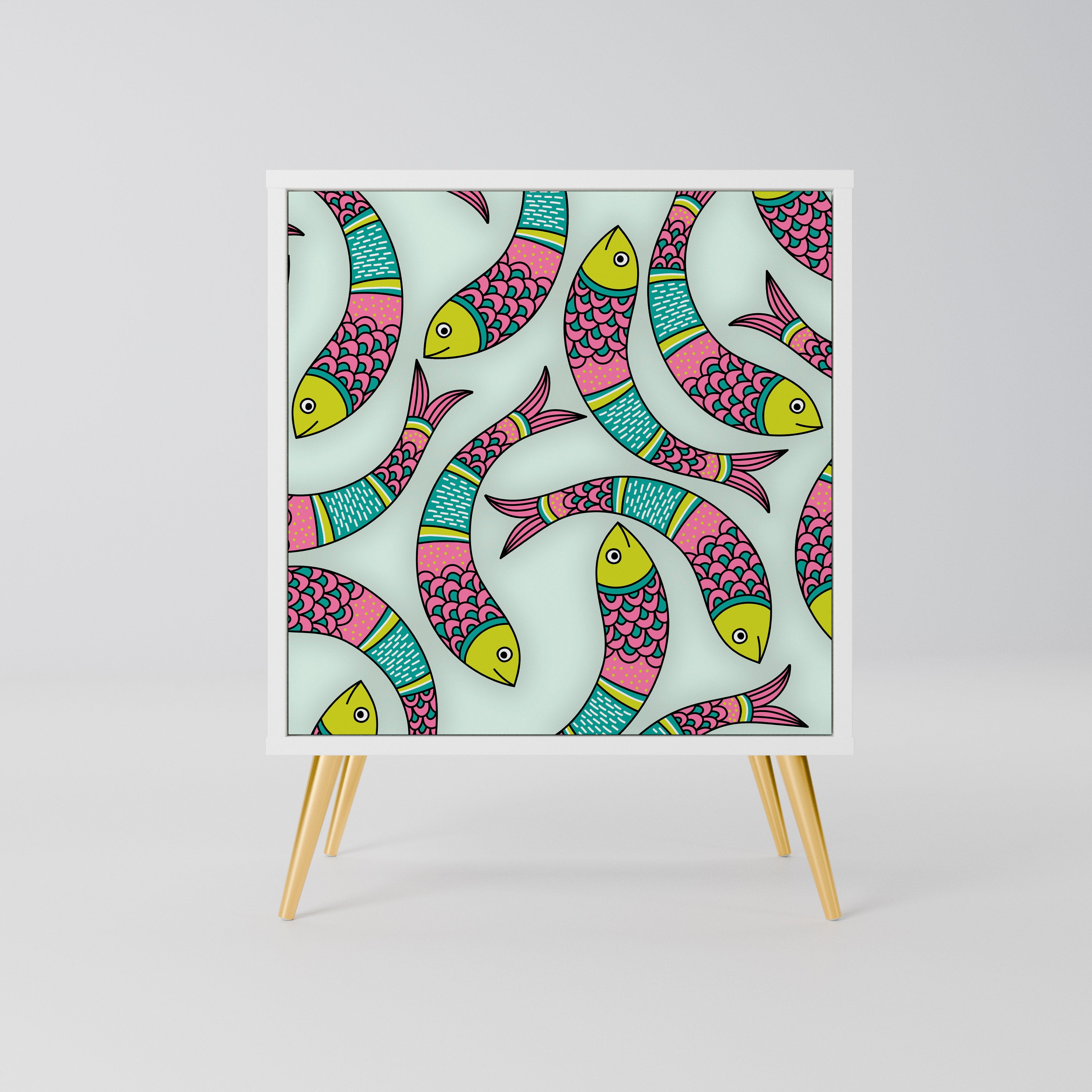 INDIAN FISH Komoda 1-drzwiowa korpus Biały