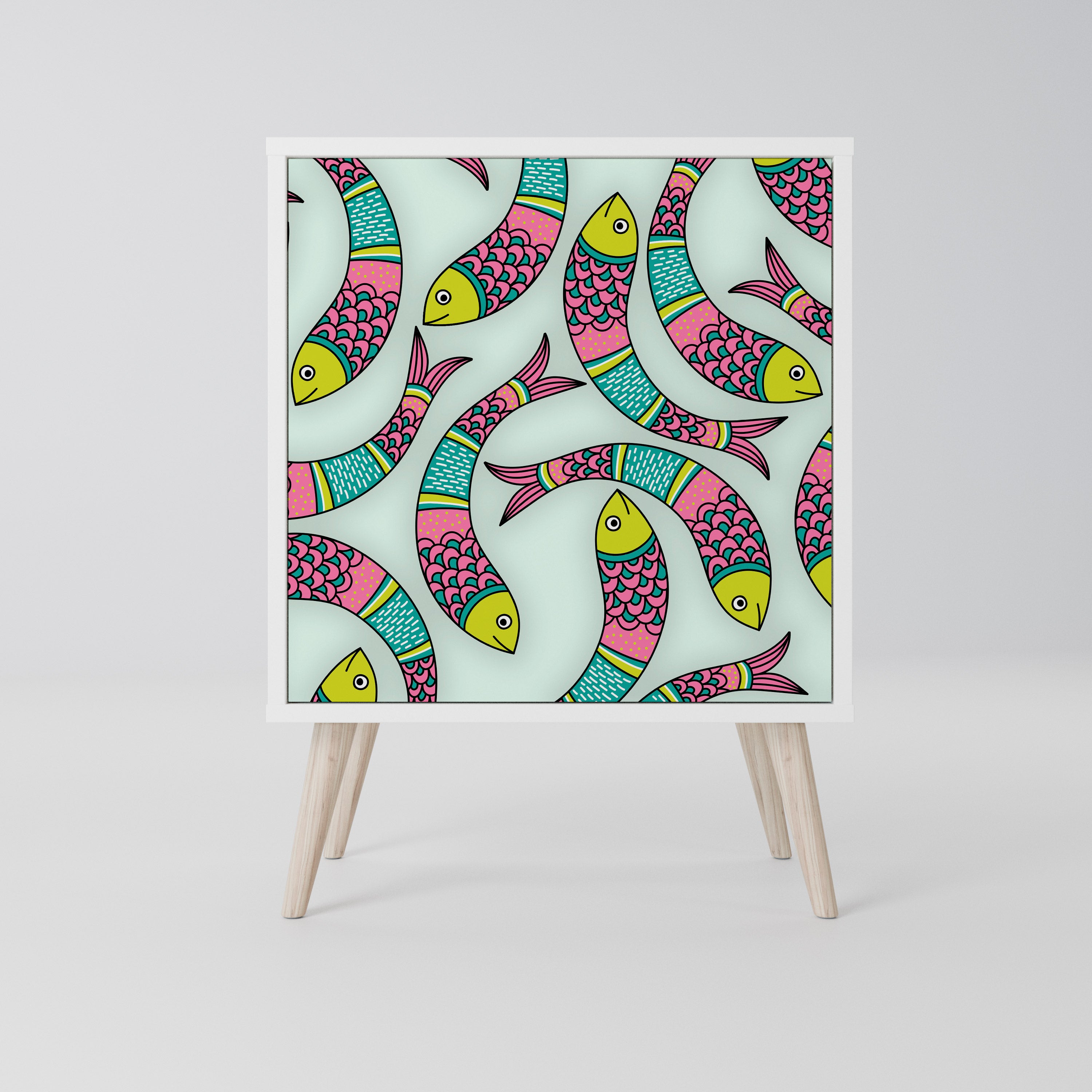 INDIAN FISH Komoda 1-drzwiowa korpus Biały