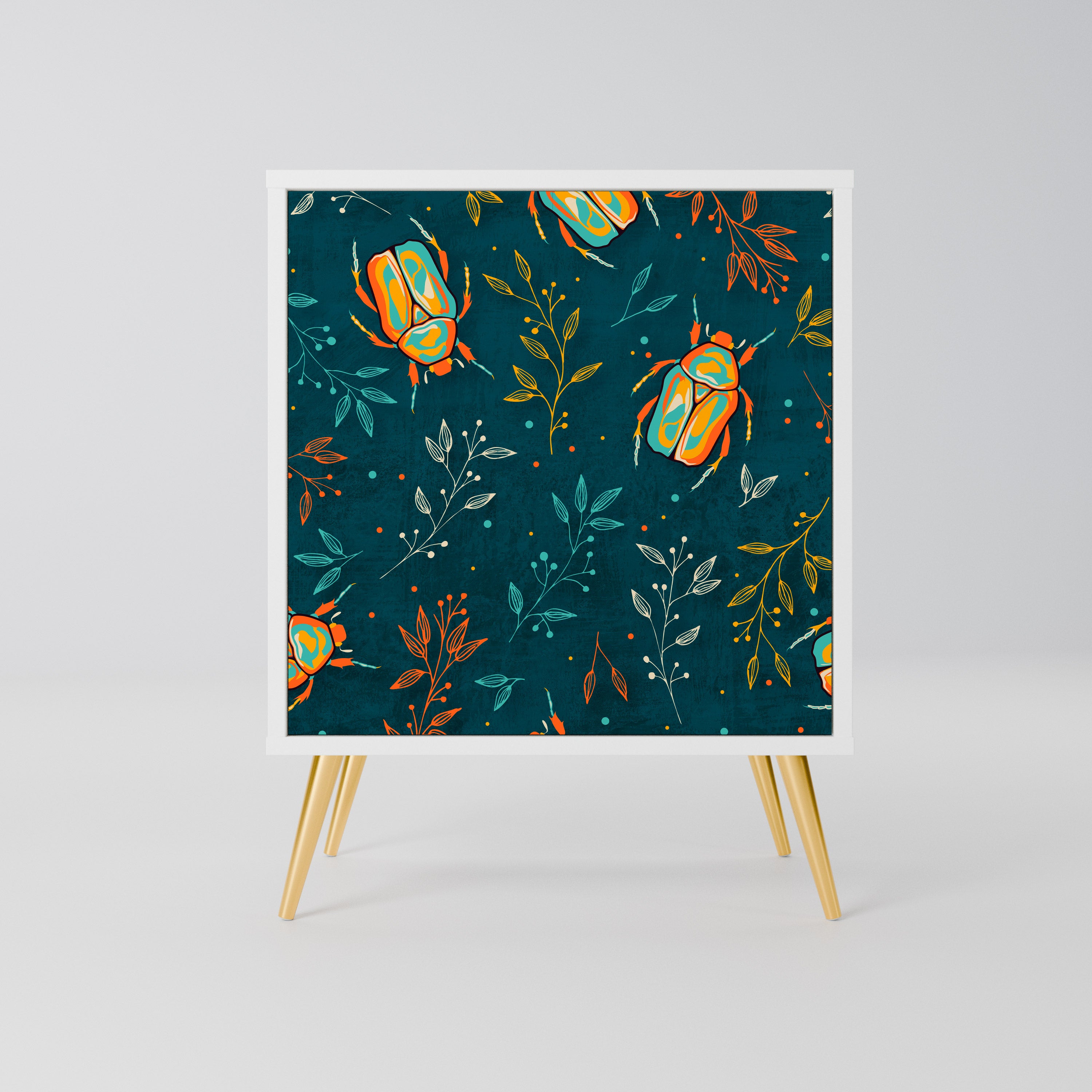 AUTUMN INSECTS Komoda 1-drzwiowa korpus Biały