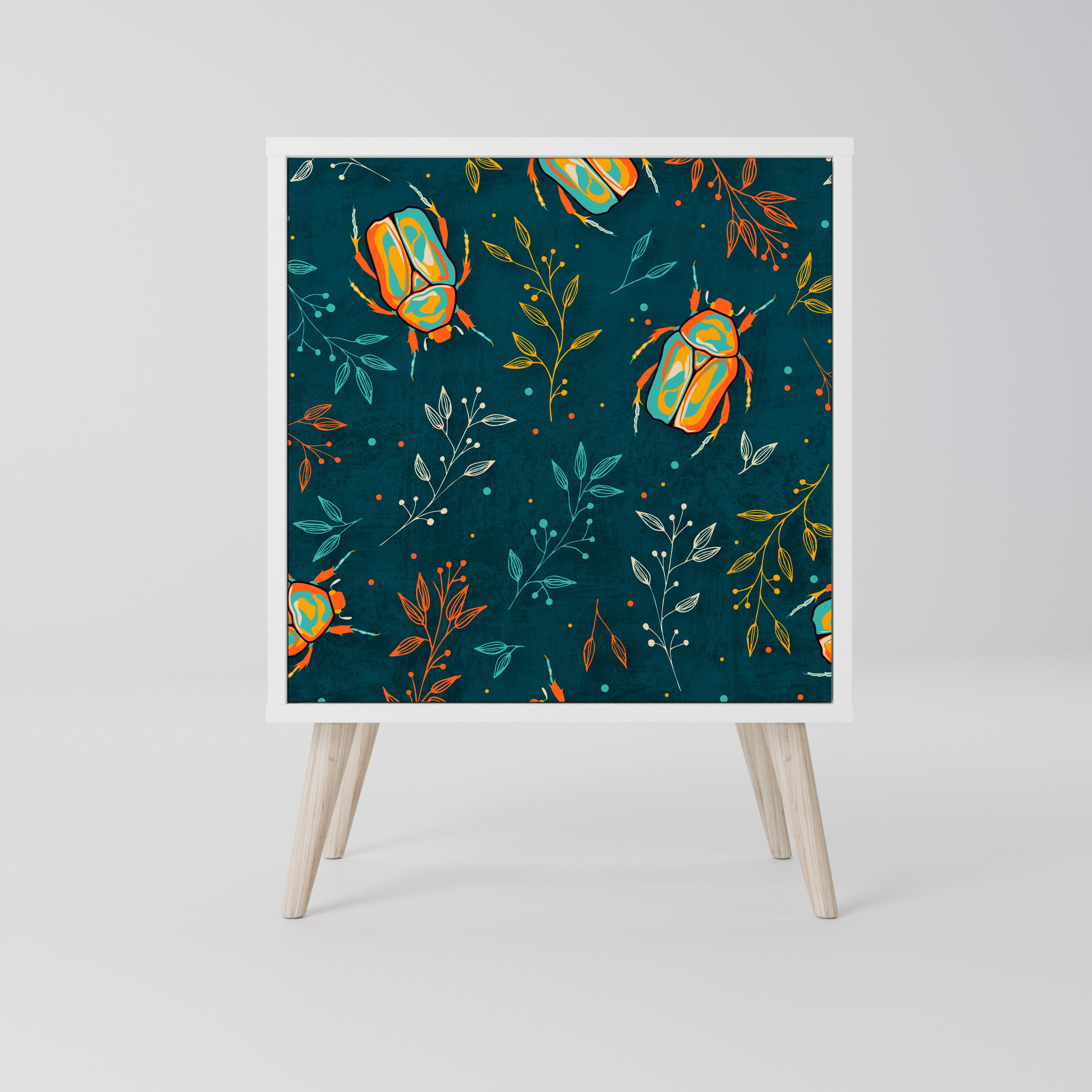 AUTUMN INSECTS Komoda 1-drzwiowa korpus Biały