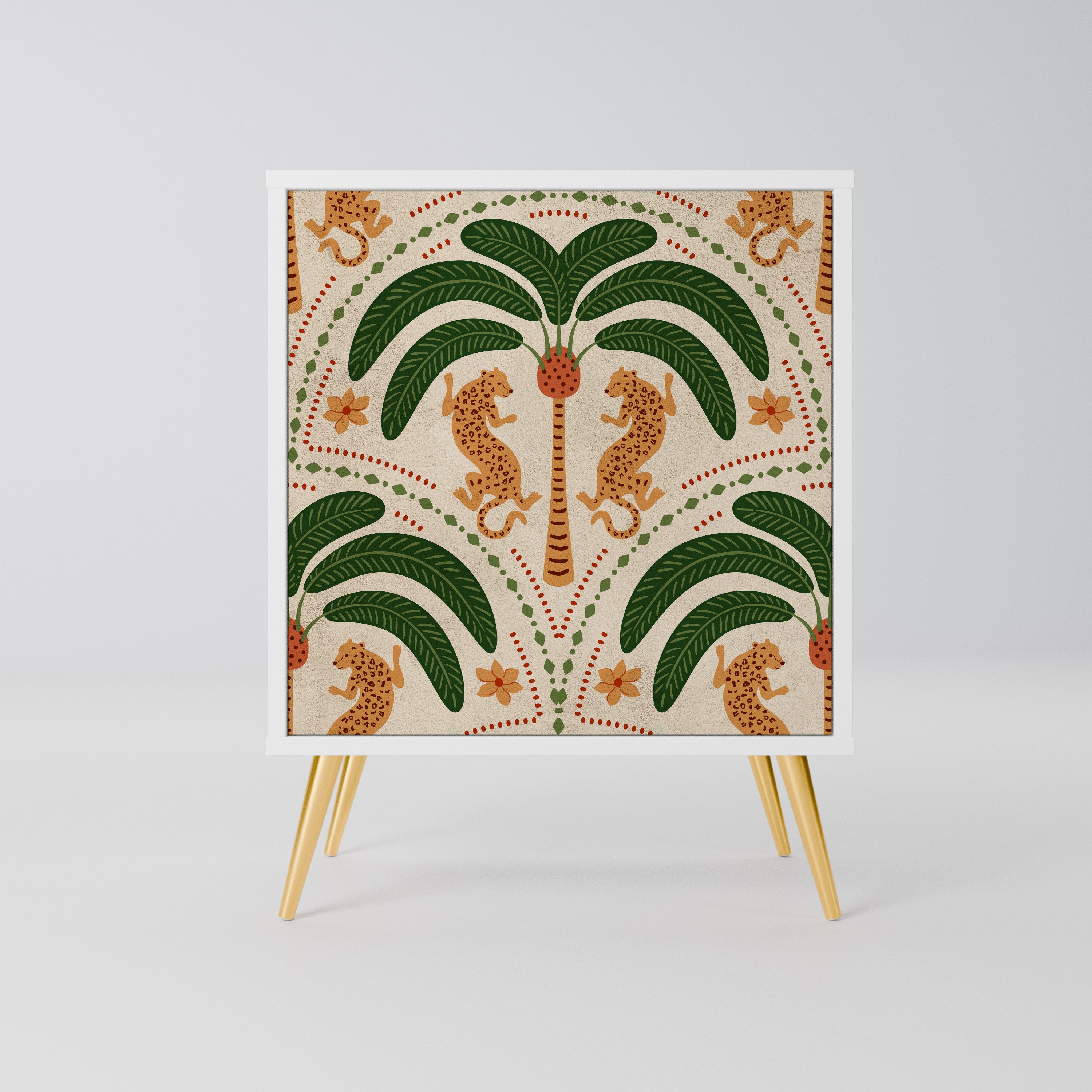 DANCING PREDATORS Komoda 1-drzwiowa korpus Biały