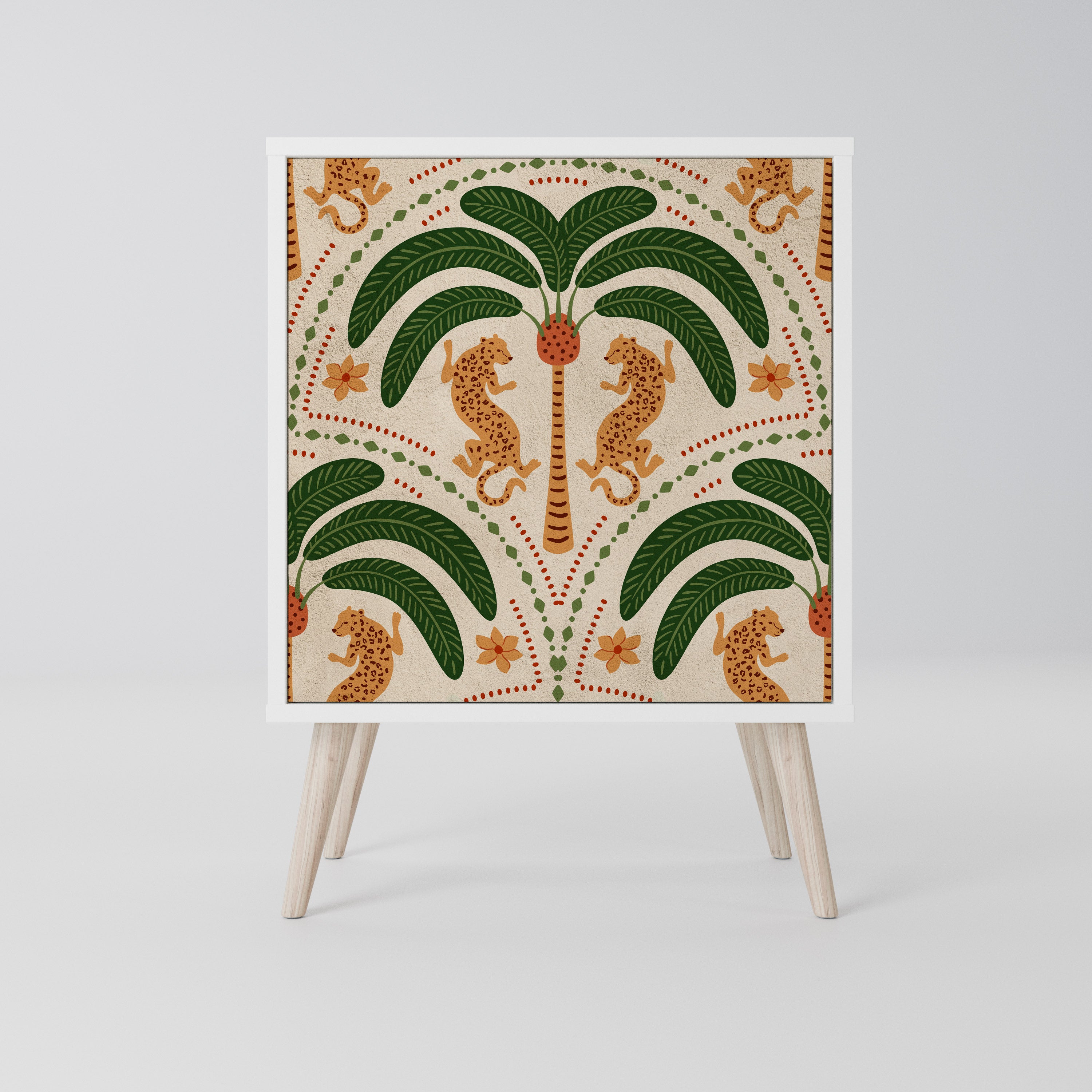 DANCING PREDATORS Komoda 1-drzwiowa korpus Biały