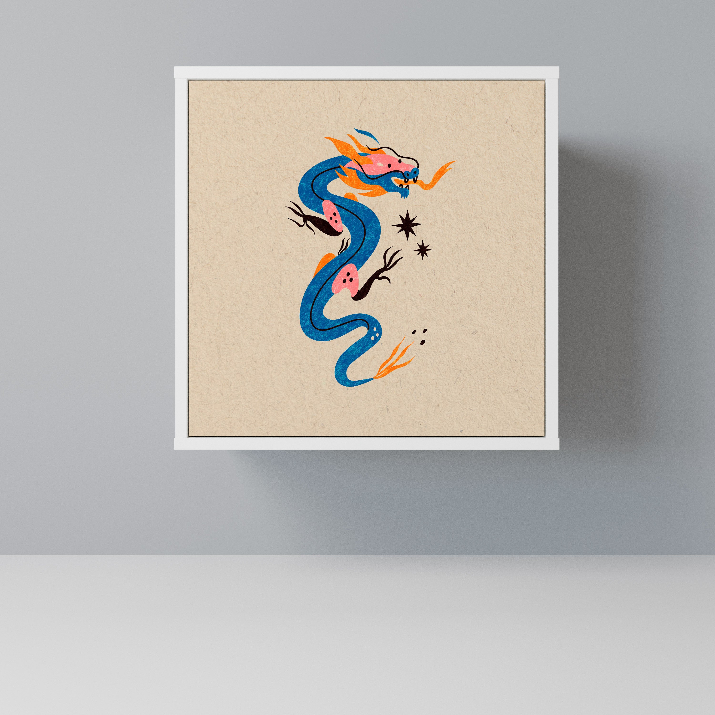 MYTHOLOGICAL CREATURES Komoda 1-drzwiowa korpus Biały