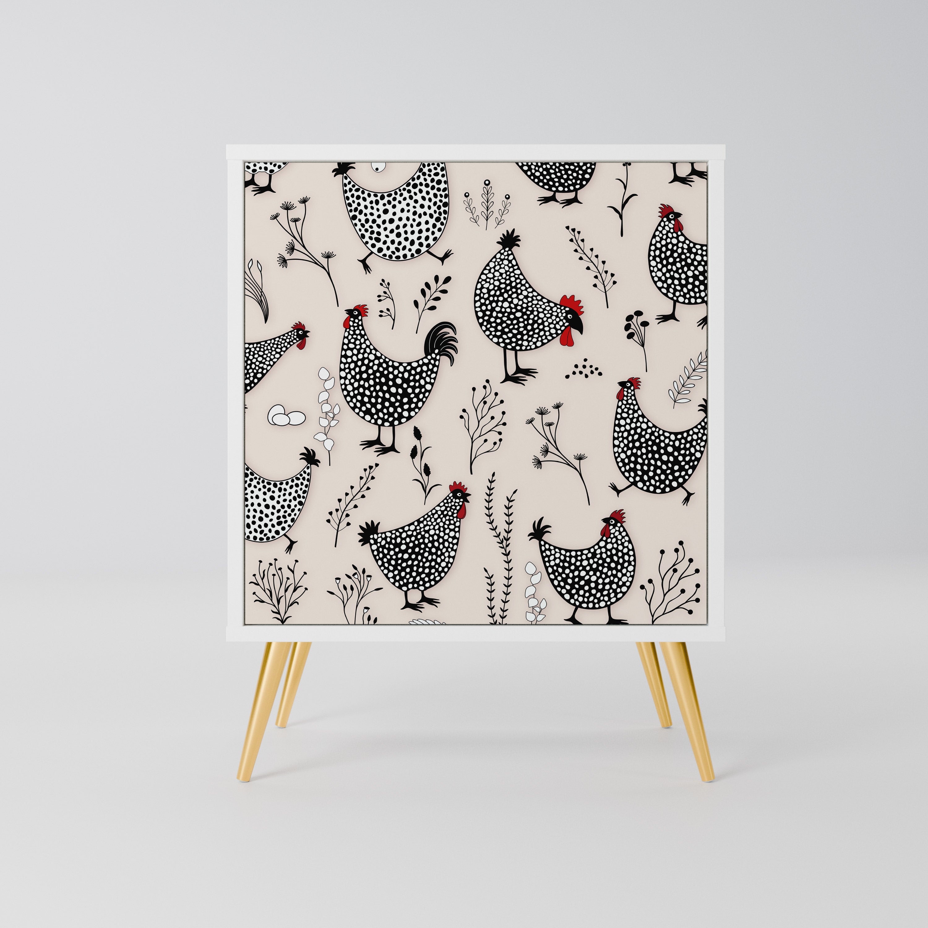 HAPPY HENS Komoda 1-drzwiowa korpus Biały