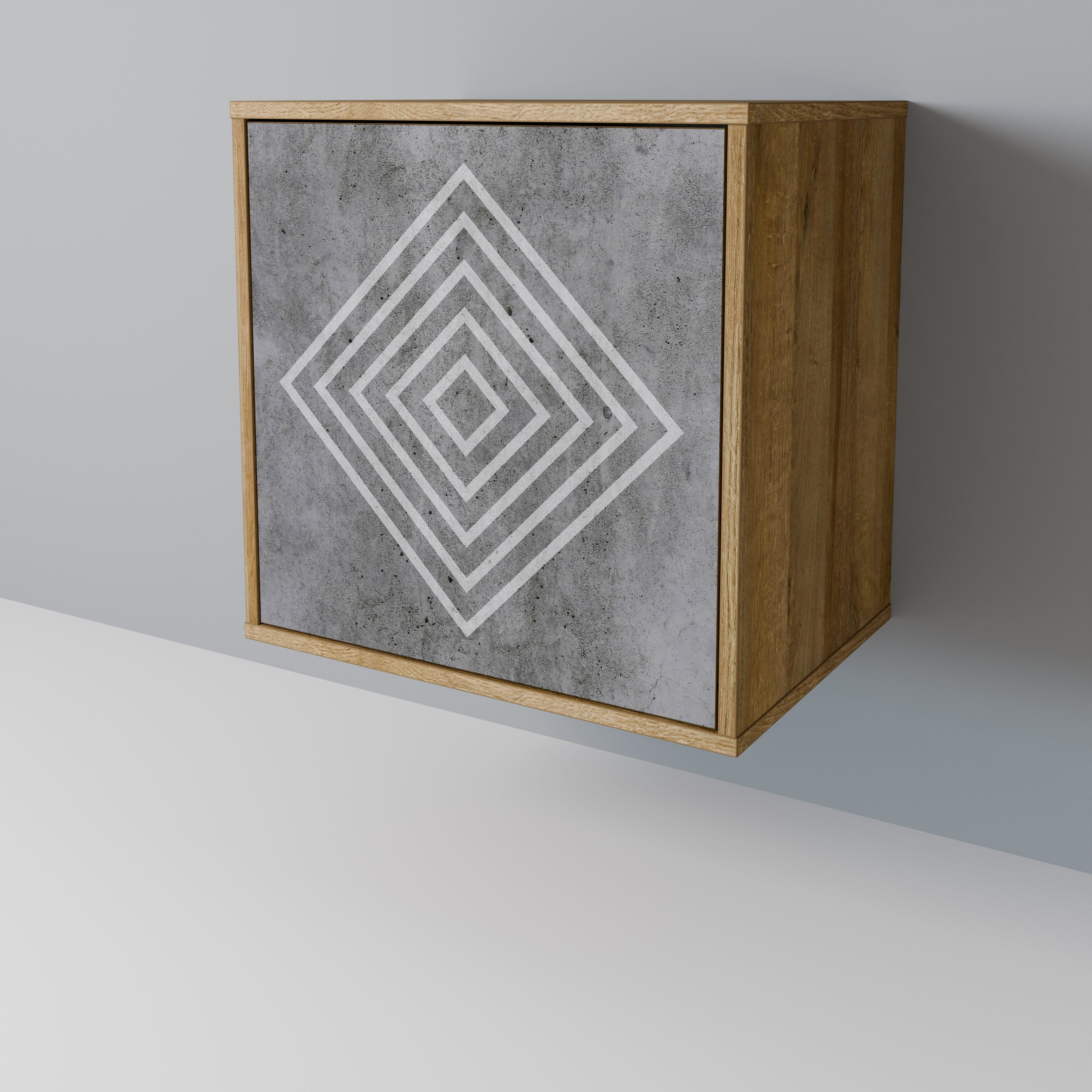 POLYGONAL ARTISTRY Komoda 1-drzwiowa korpus Dąb Riva
