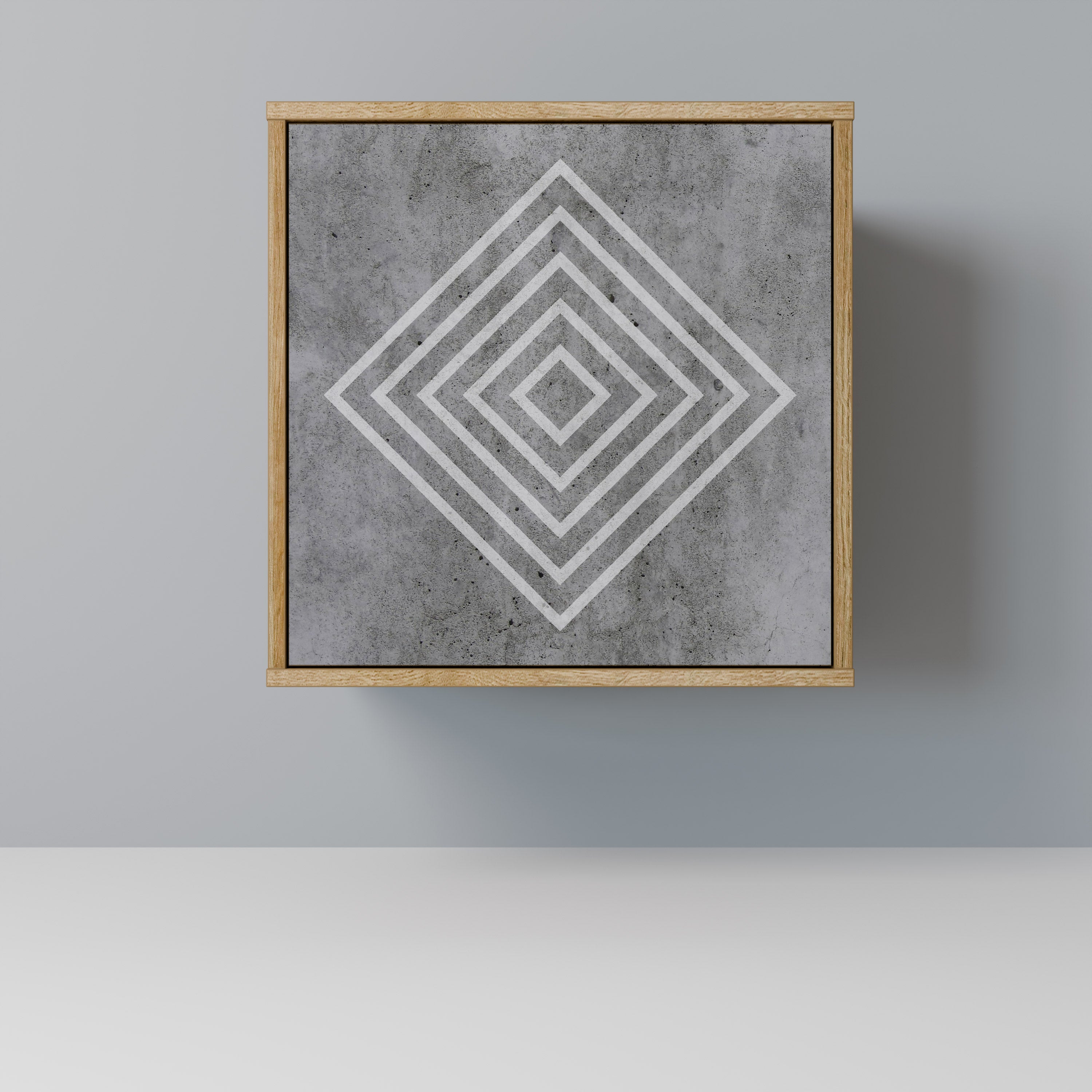 POLYGONAL ARTISTRY Komoda 1-drzwiowa korpus Dąb Riva