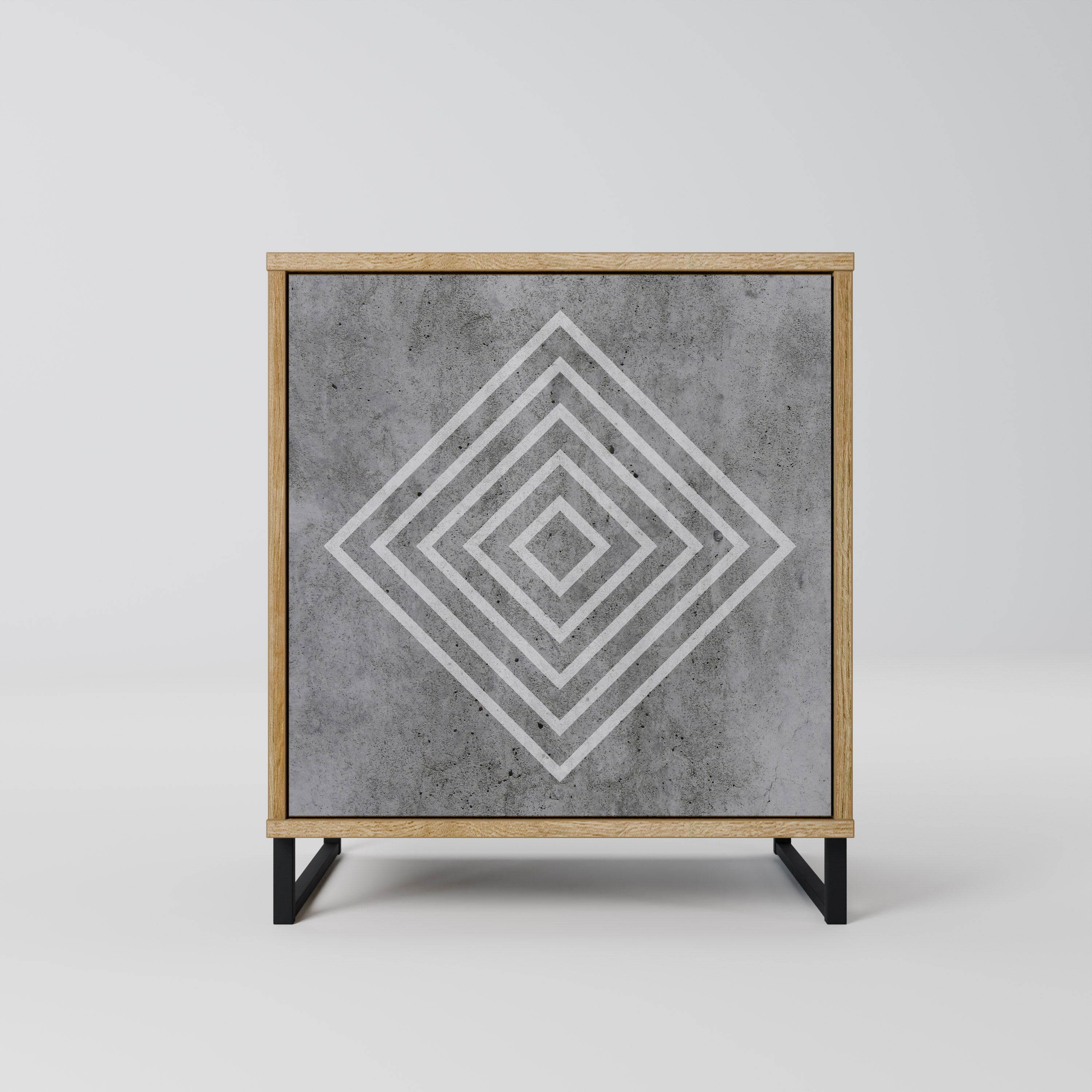 POLYGONAL ARTISTRY Komoda 1-drzwiowa korpus Dąb Riva