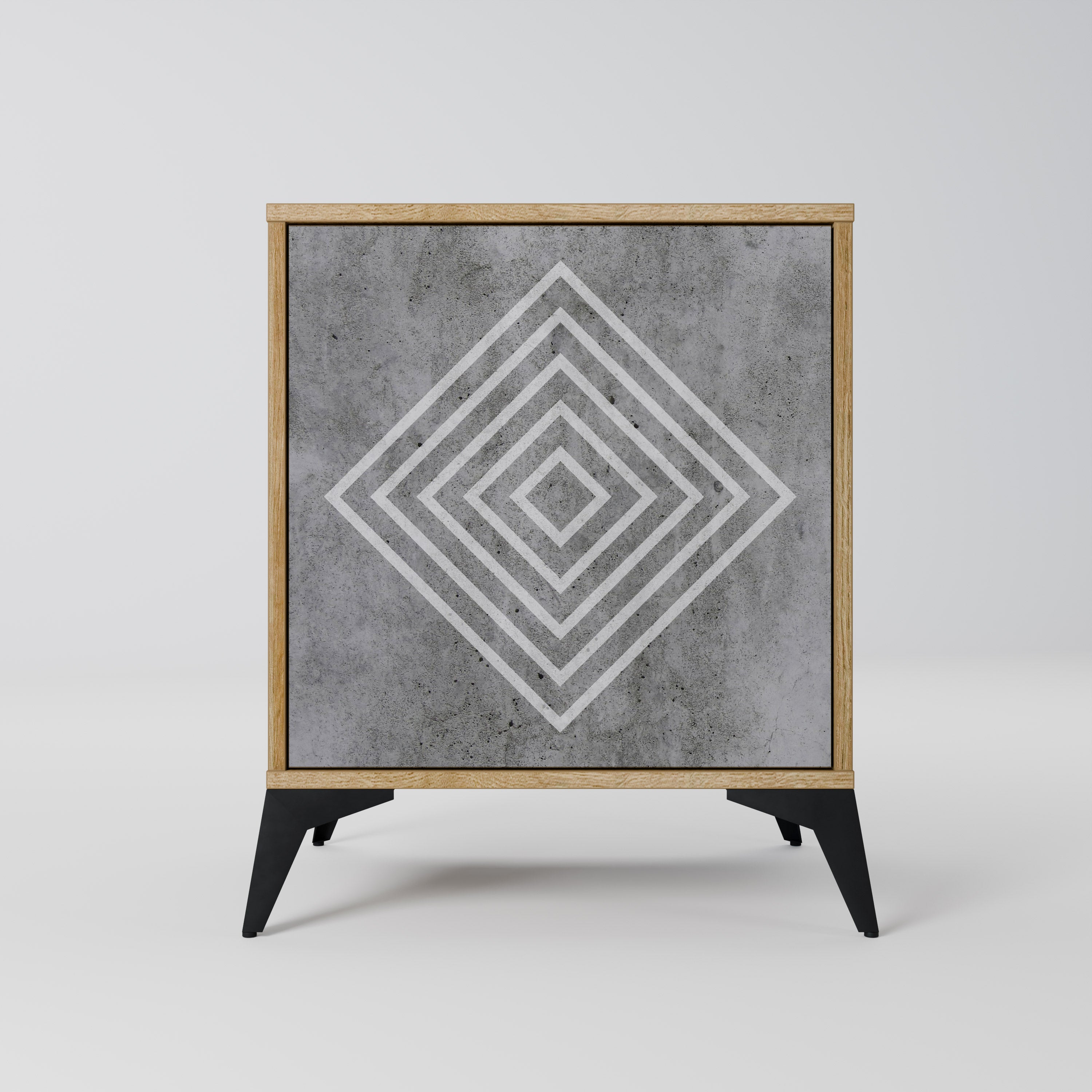 POLYGONAL ARTISTRY Komoda 1-drzwiowa korpus Dąb Riva