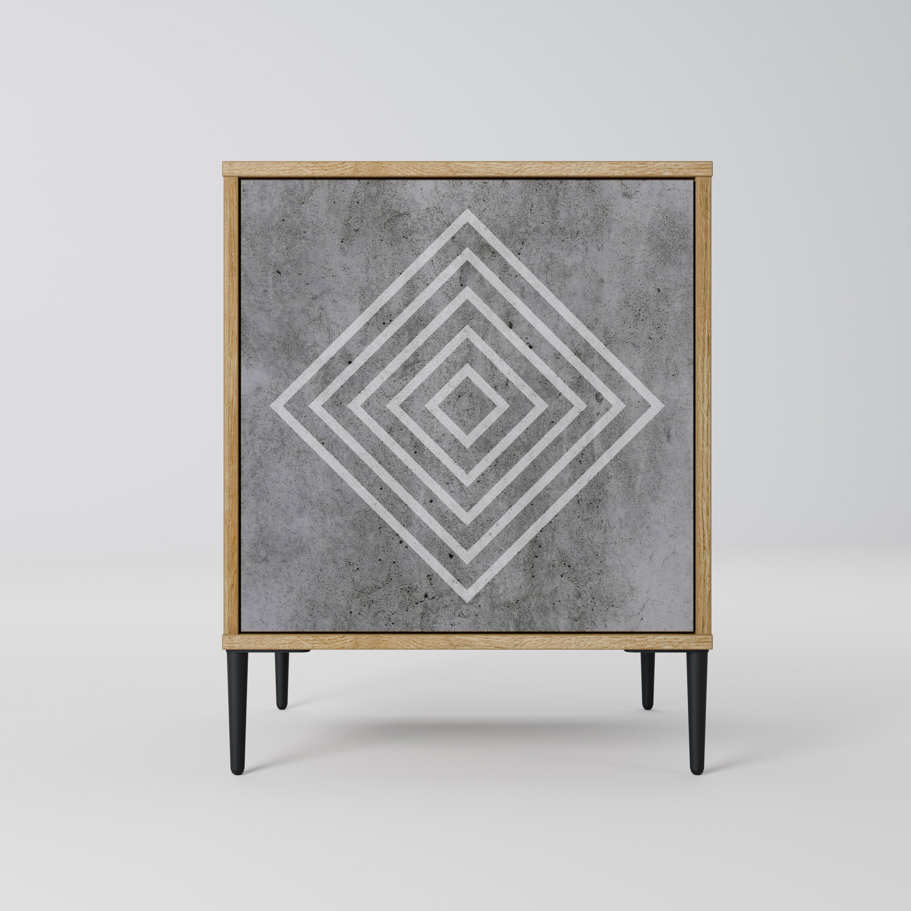 POLYGONAL ARTISTRY Komoda 1-drzwiowa korpus Dąb Riva