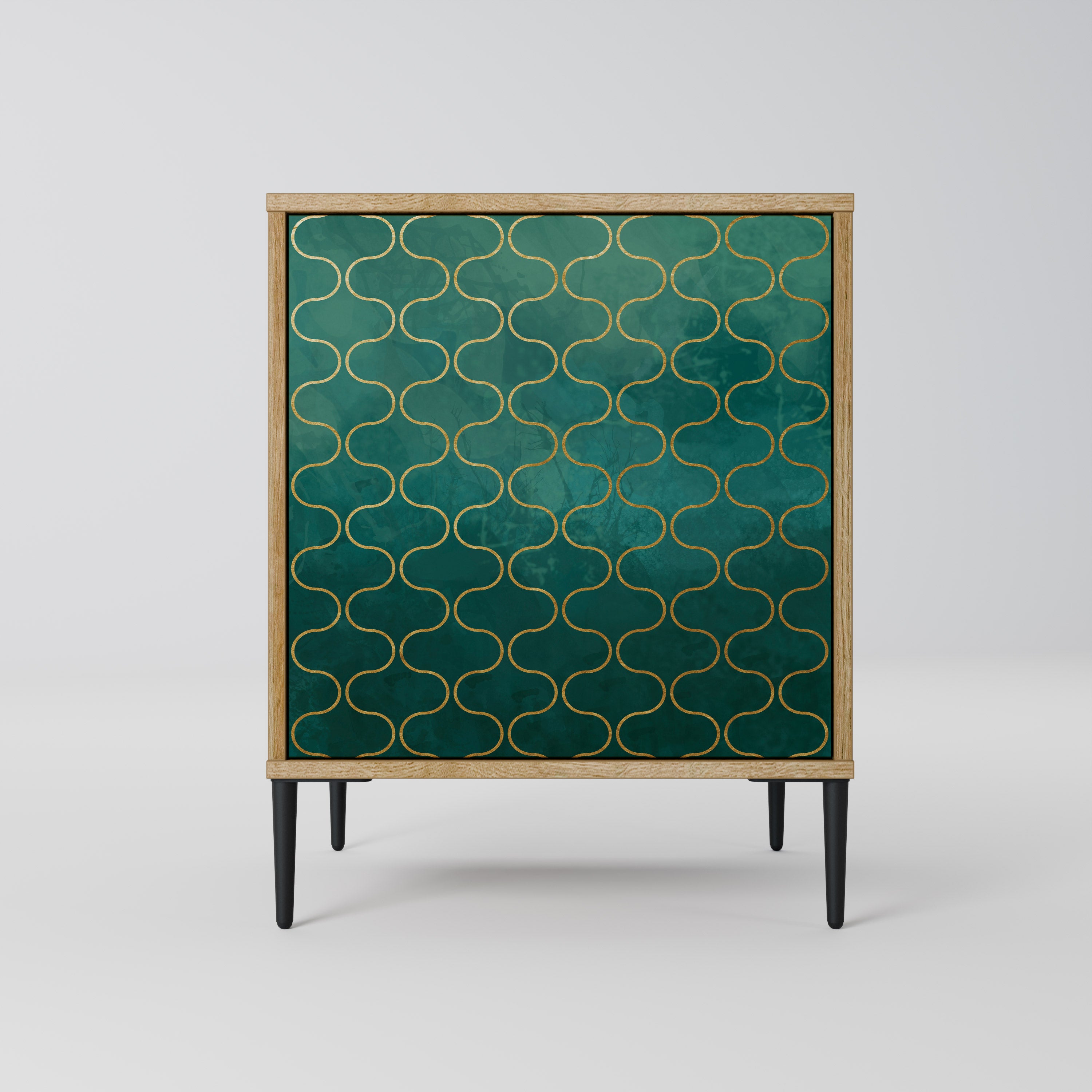 TESSELATED GREENERY Komoda 1-drzwiowa korpus Dąb Riva