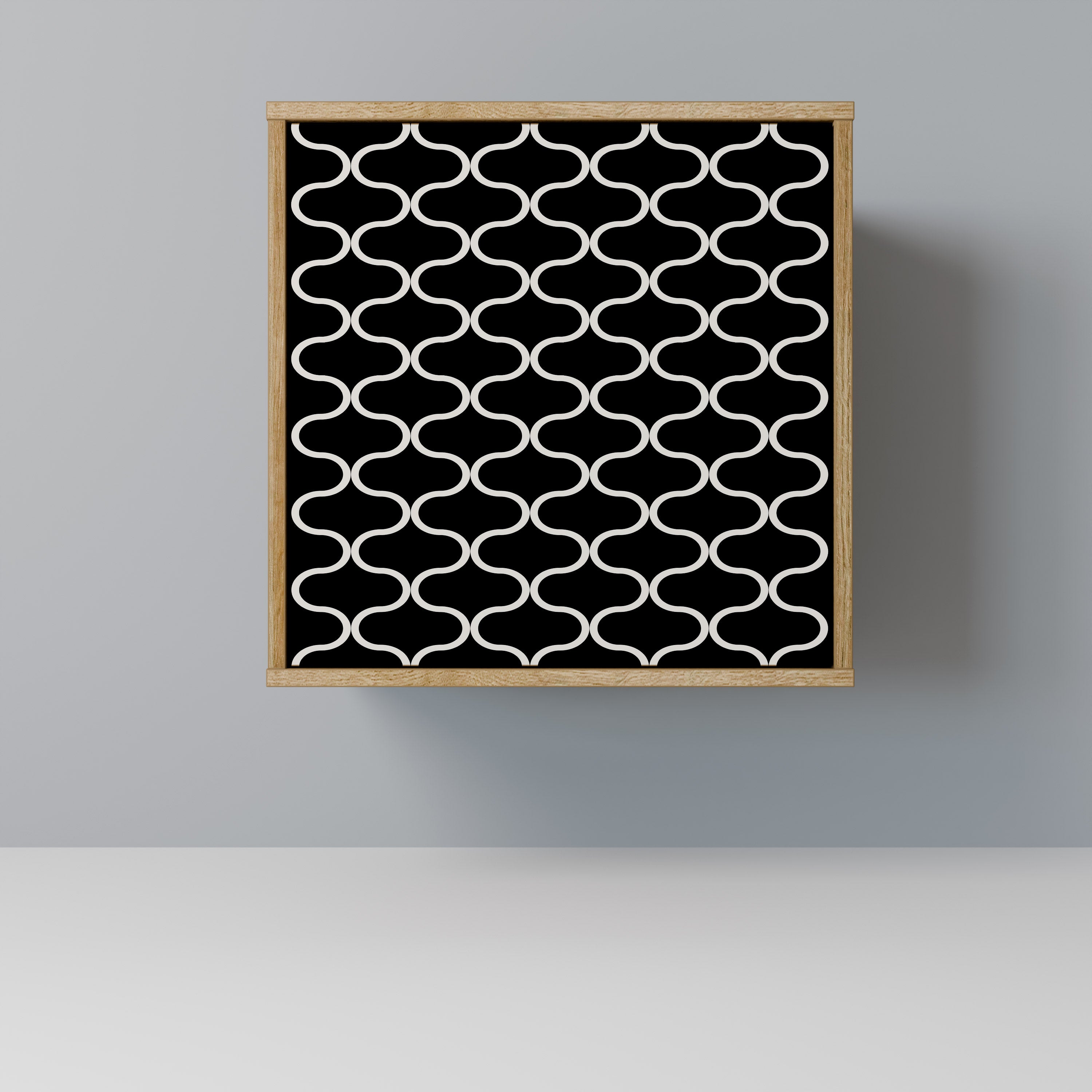 TESSELATED BLACKNESS Komoda 1-drzwiowa korpus Dąb Riva