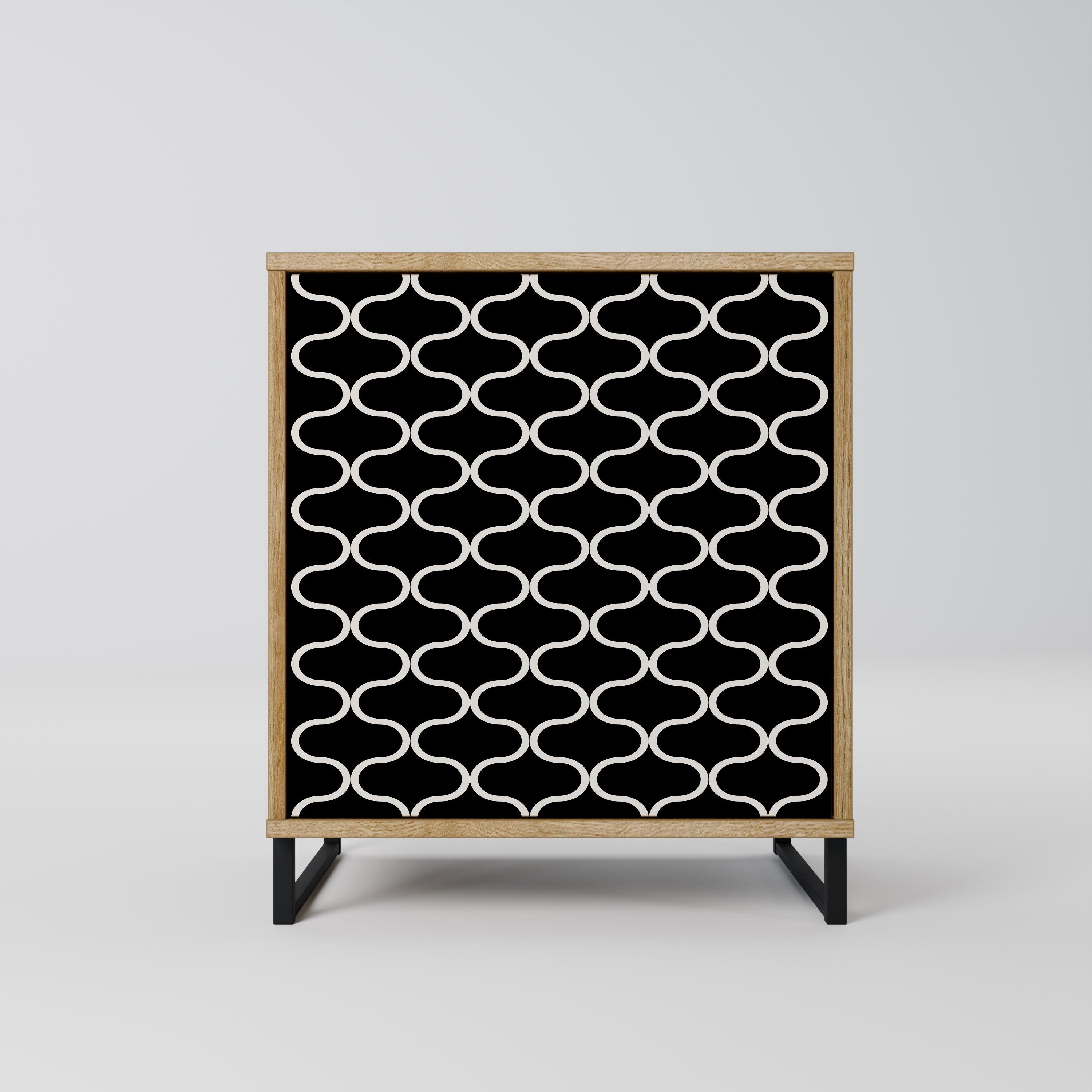 TESSELATED BLACKNESS Komoda 1-drzwiowa korpus Dąb Riva