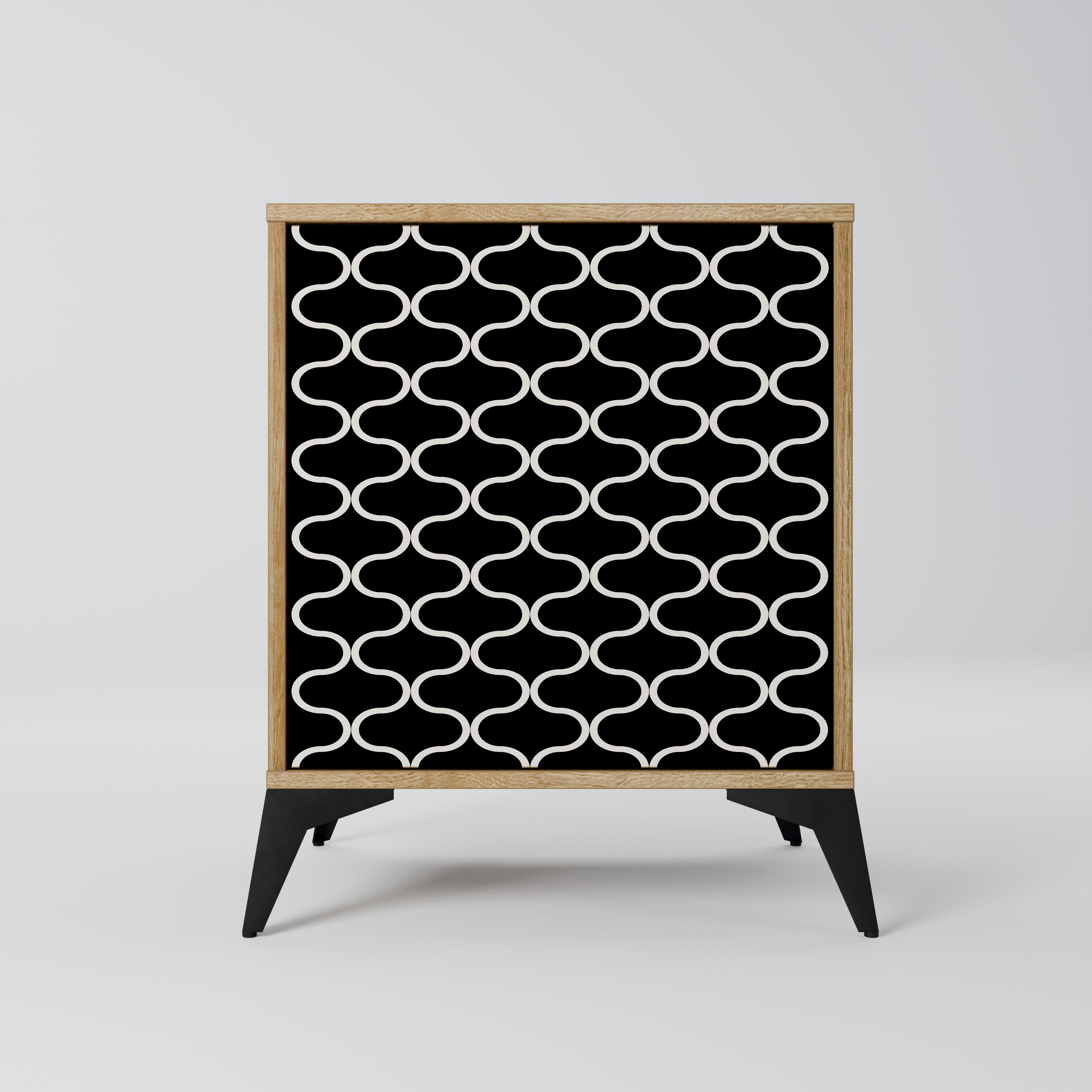 TESSELATED BLACKNESS Komoda 1-drzwiowa korpus Dąb Riva