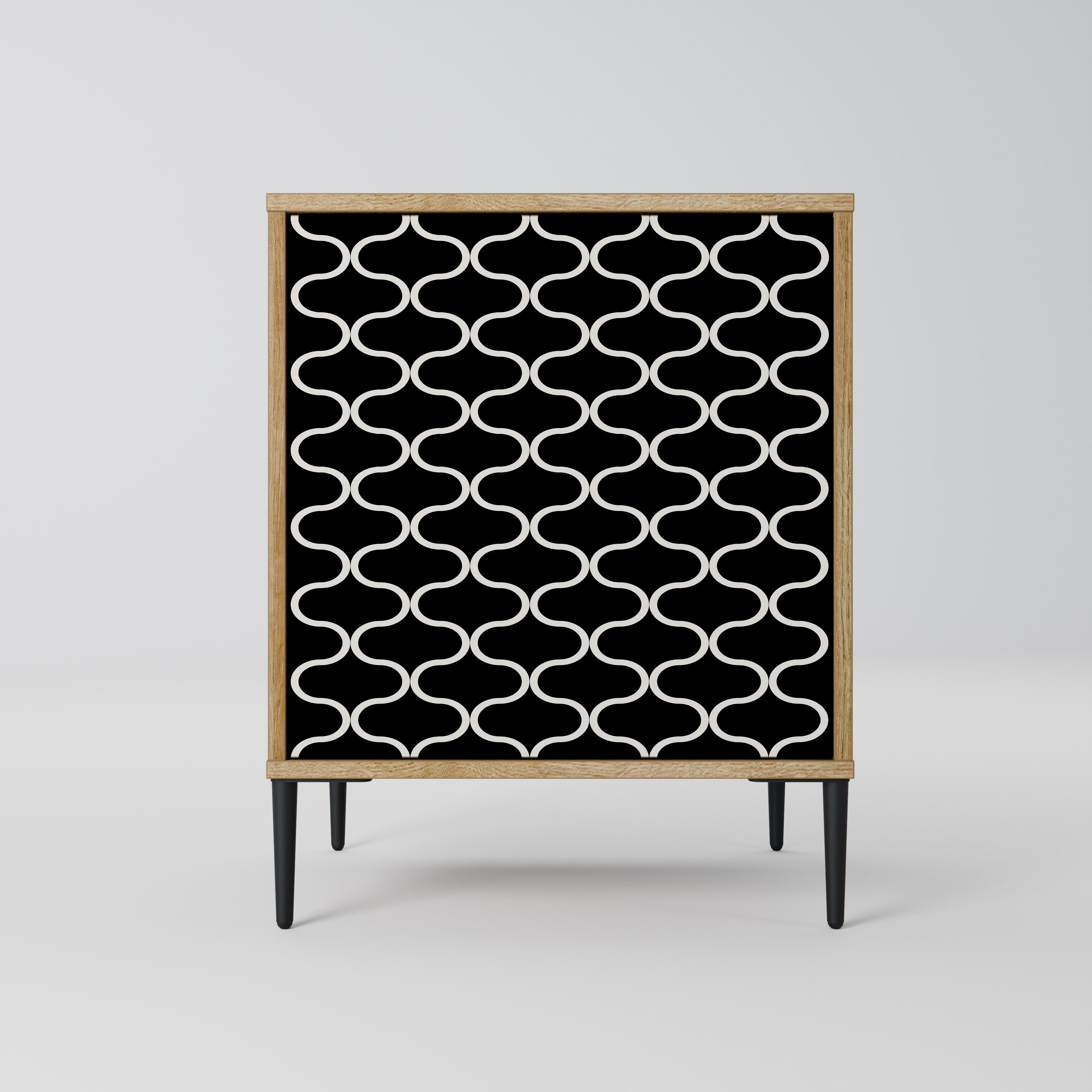 TESSELATED BLACKNESS Komoda 1-drzwiowa korpus Dąb Riva