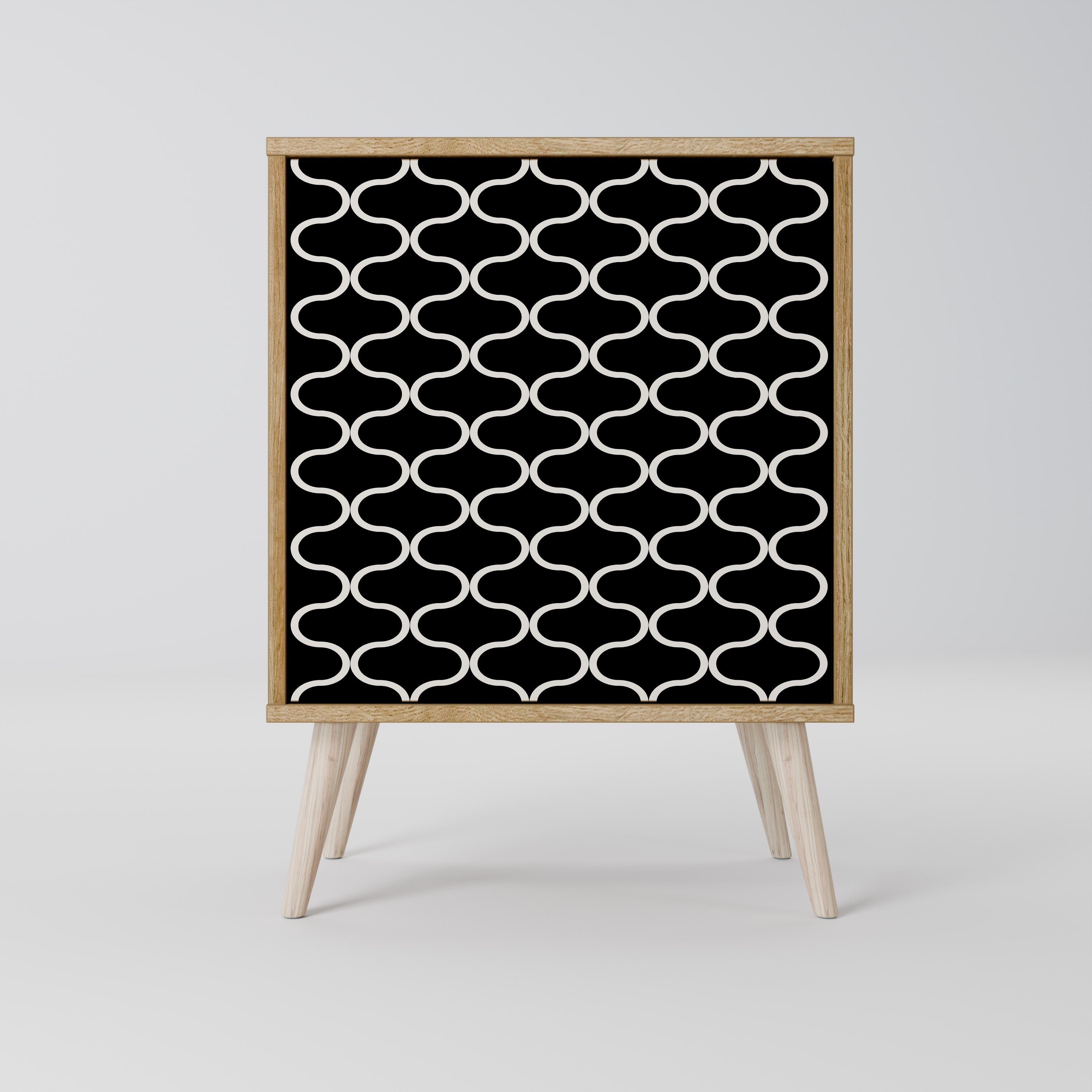 TESSELATED BLACKNESS Komoda 1-drzwiowa korpus Dąb Riva