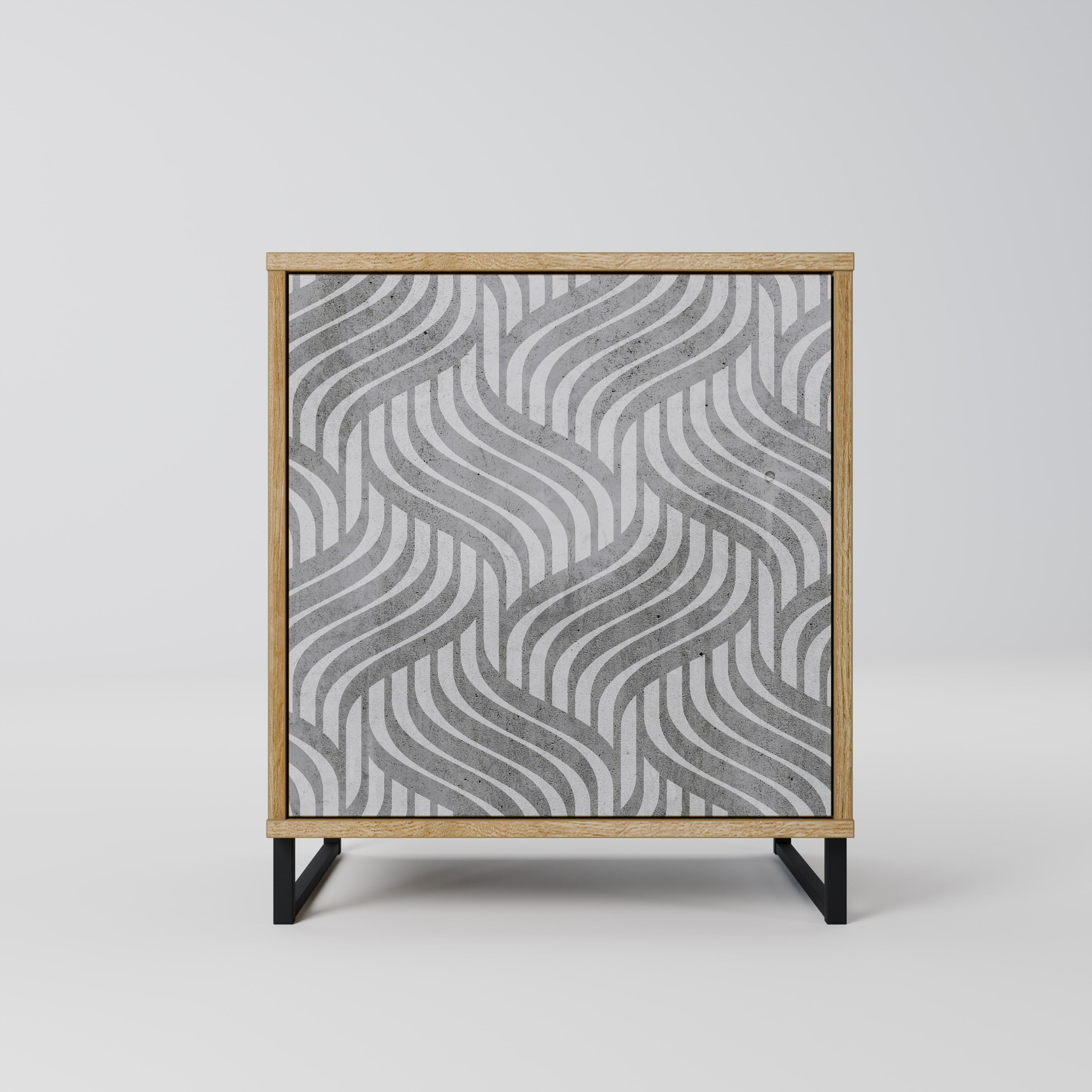 CONCRETE MOVEMENT Komoda 1-drzwiowa korpus Dąb Riva