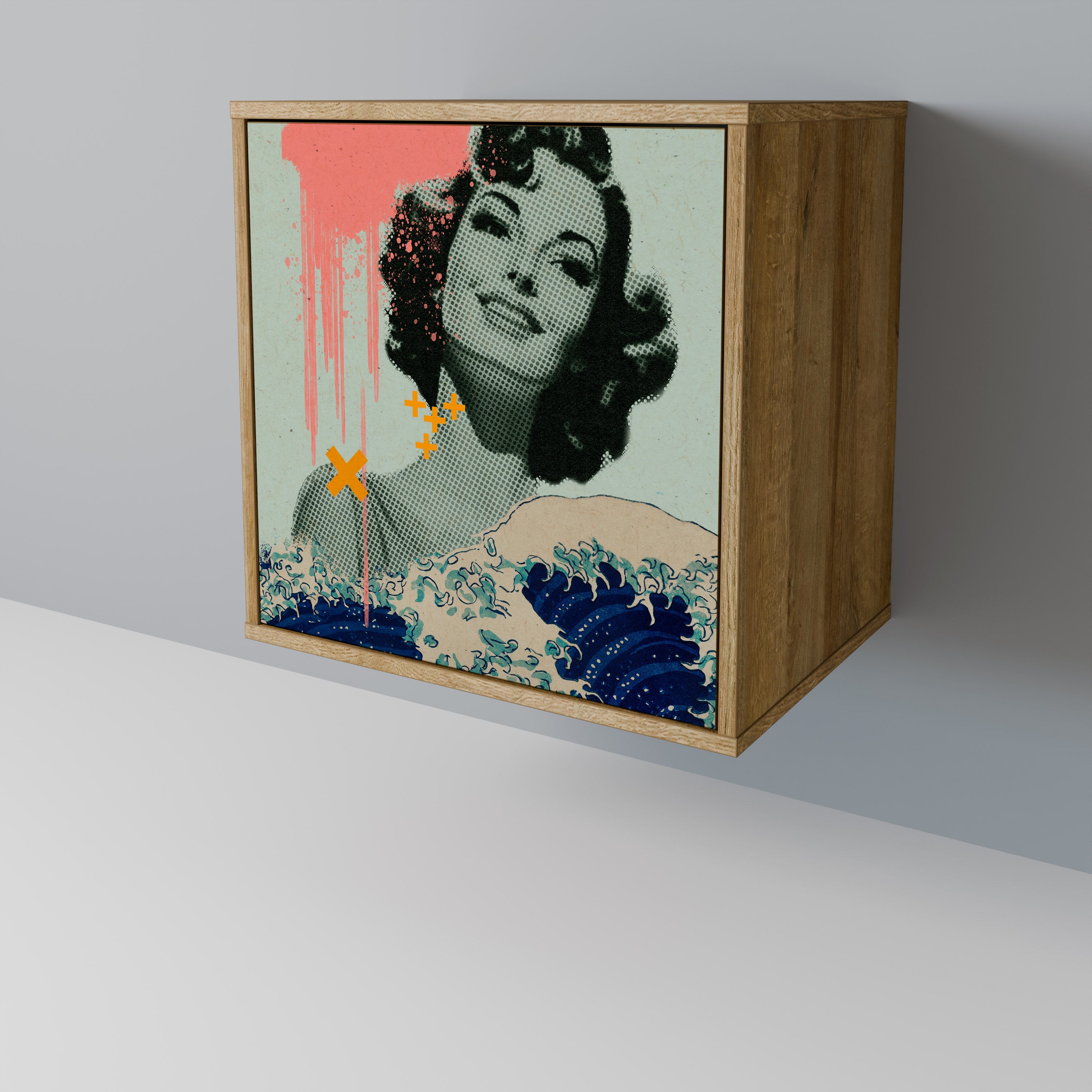 KANAGAWA BEAUTY Komoda 1-drzwiowa korpus Dąb Riva