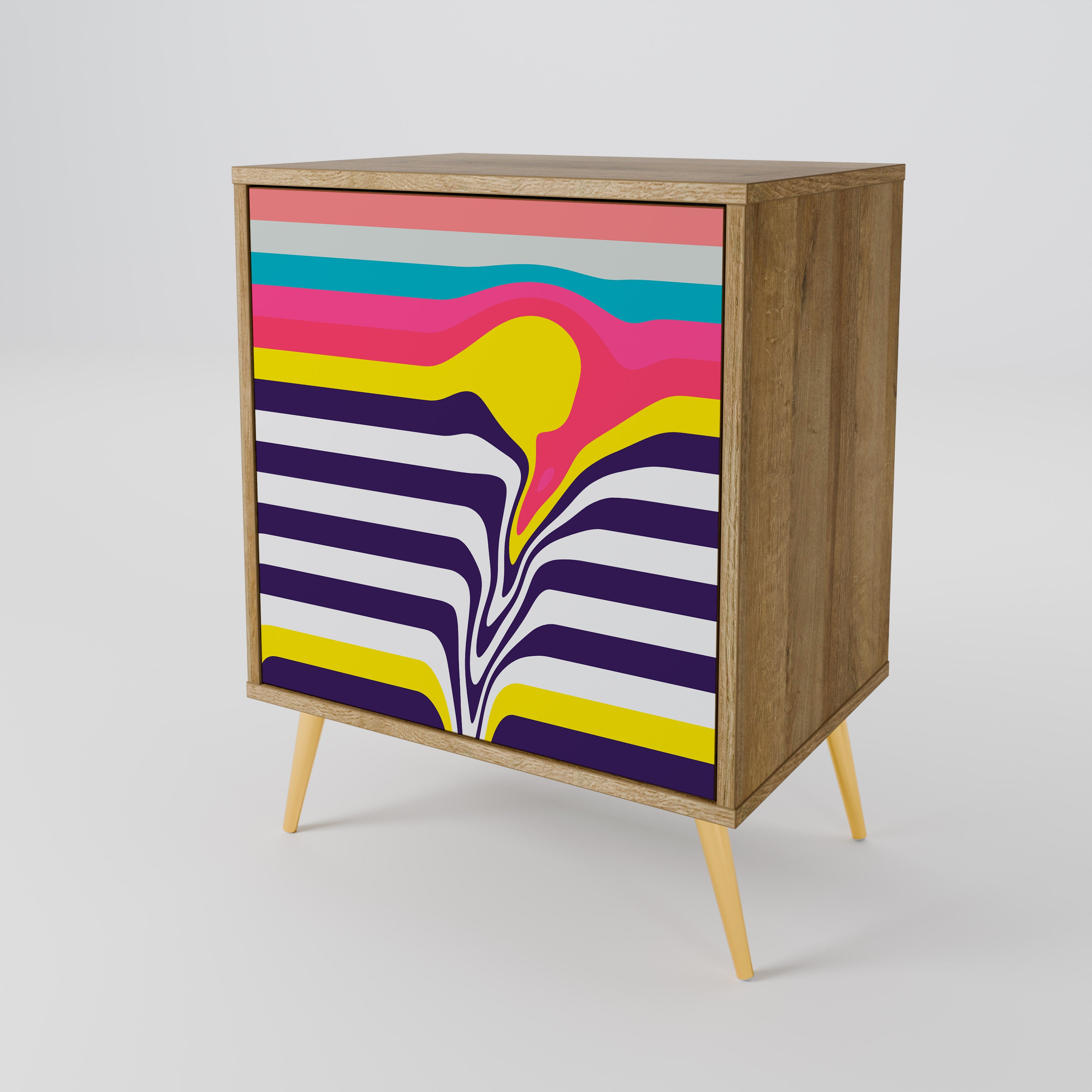 TONE COLLAPSE Komoda 1-drzwiowa korpus Dąb Riva