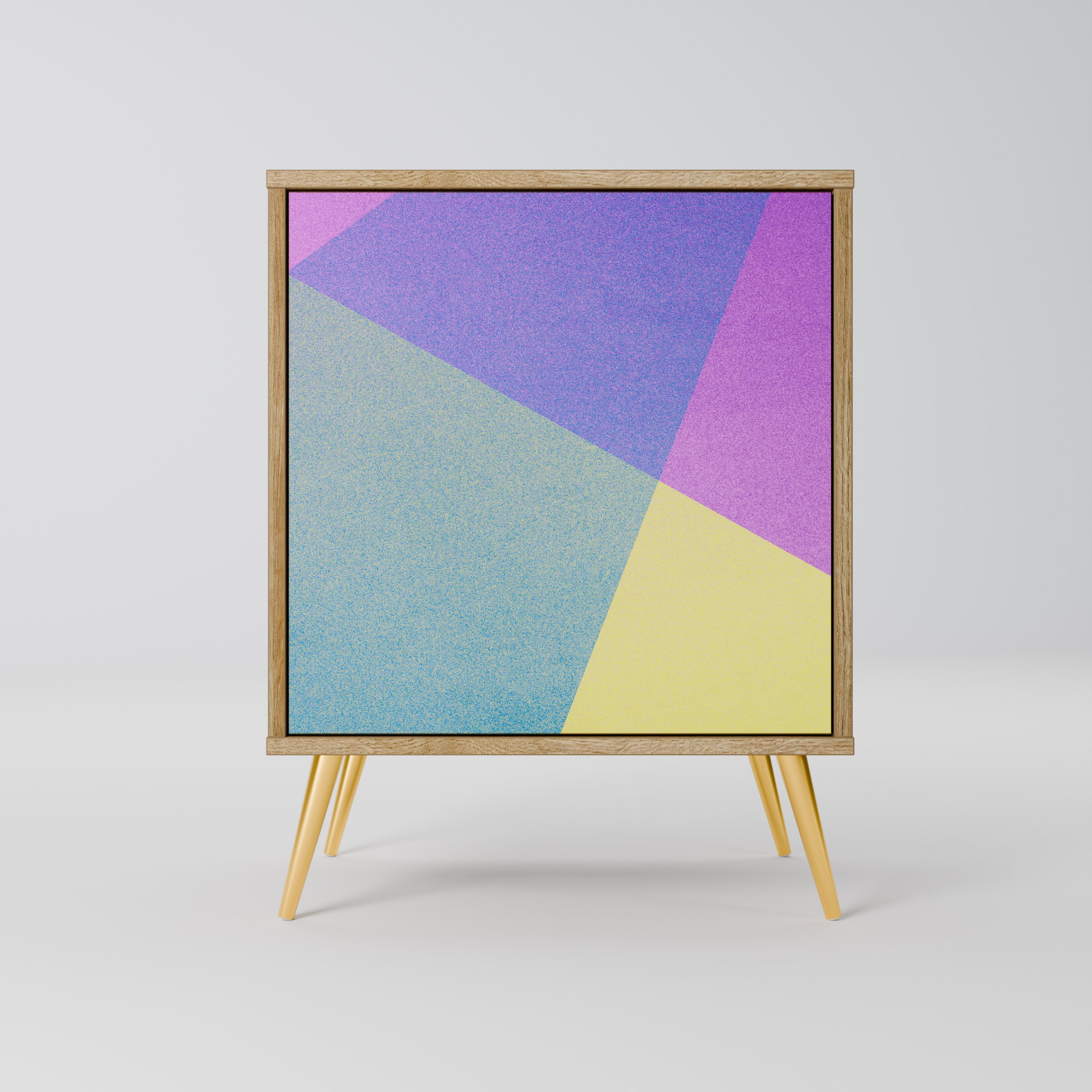 BRIGHT GEOMETRY Komoda 1-drzwiowa korpus Dąb Riva