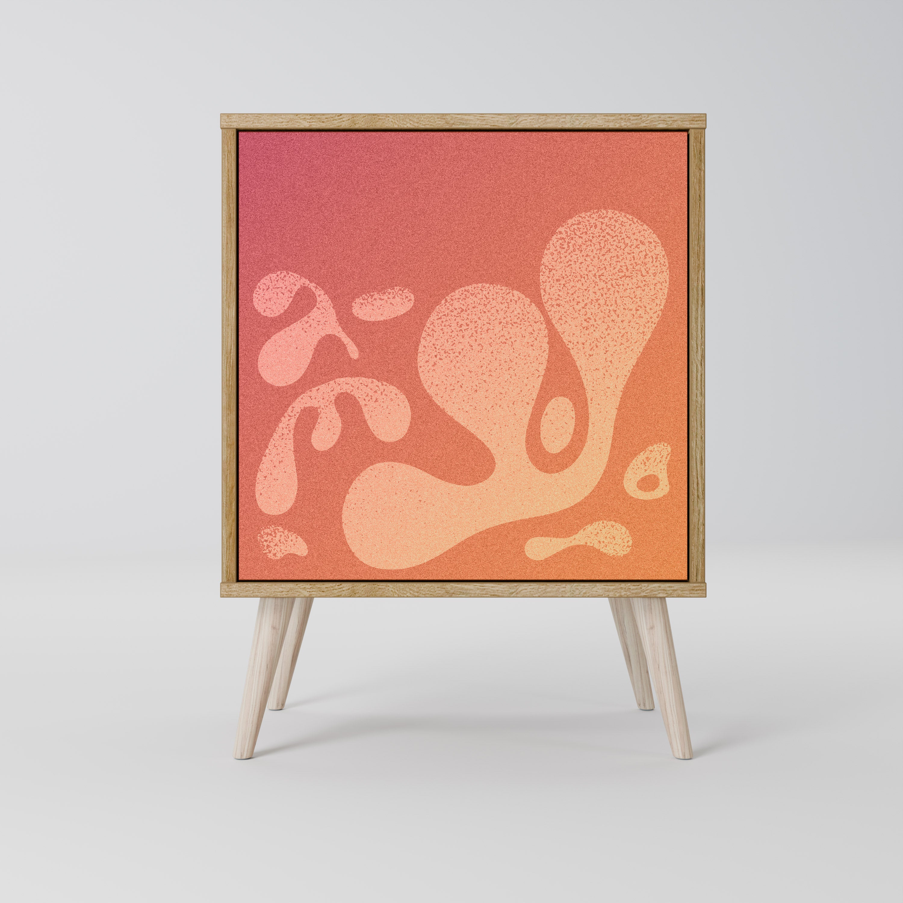 IRREGULAR PINK Komoda 1-drzwiowa korpus Dąb Riva