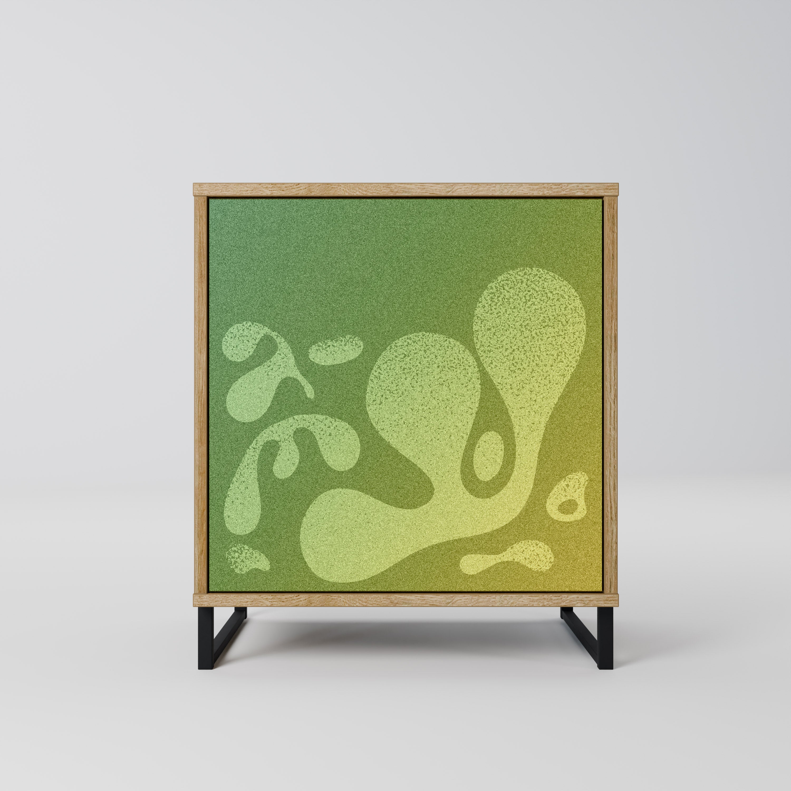 IRREGULAR BLUE Komoda 1-drzwiowa korpus Dąb Riva