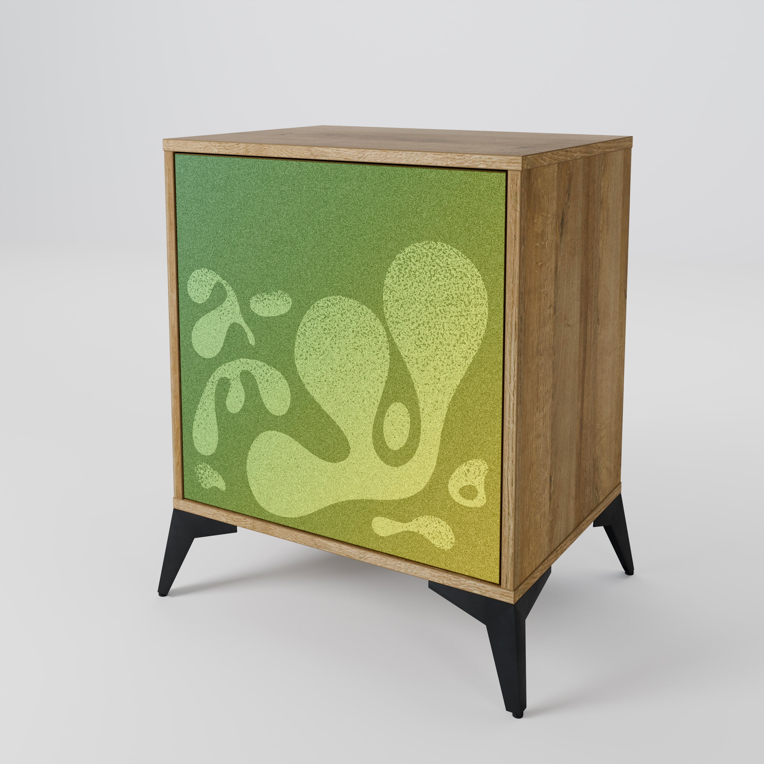 IRREGULAR BLUE Komoda 1-drzwiowa korpus Dąb Riva