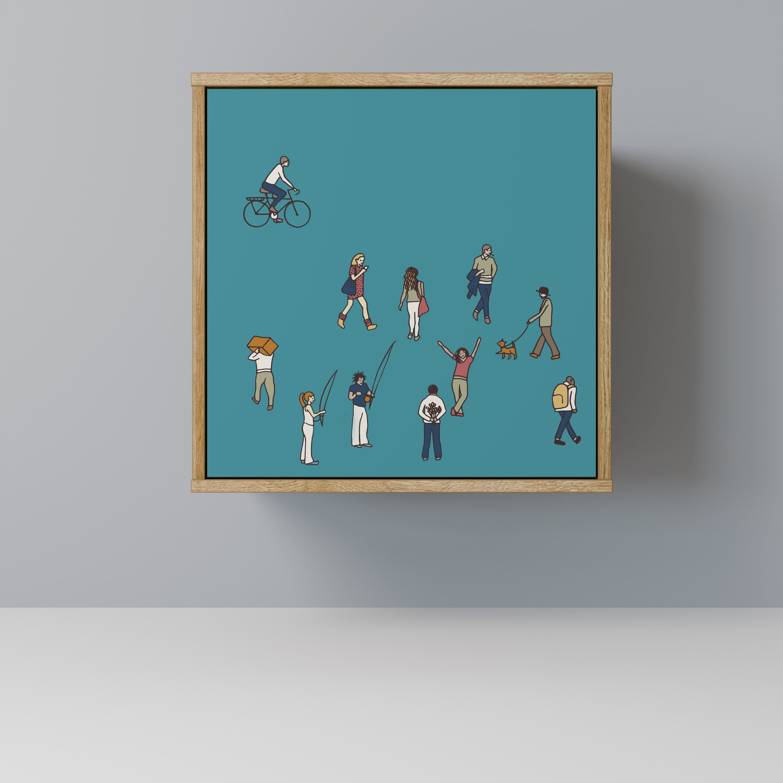 COLLECTIVE STREAM Komoda 1-drzwiowa korpus Dąb Riva