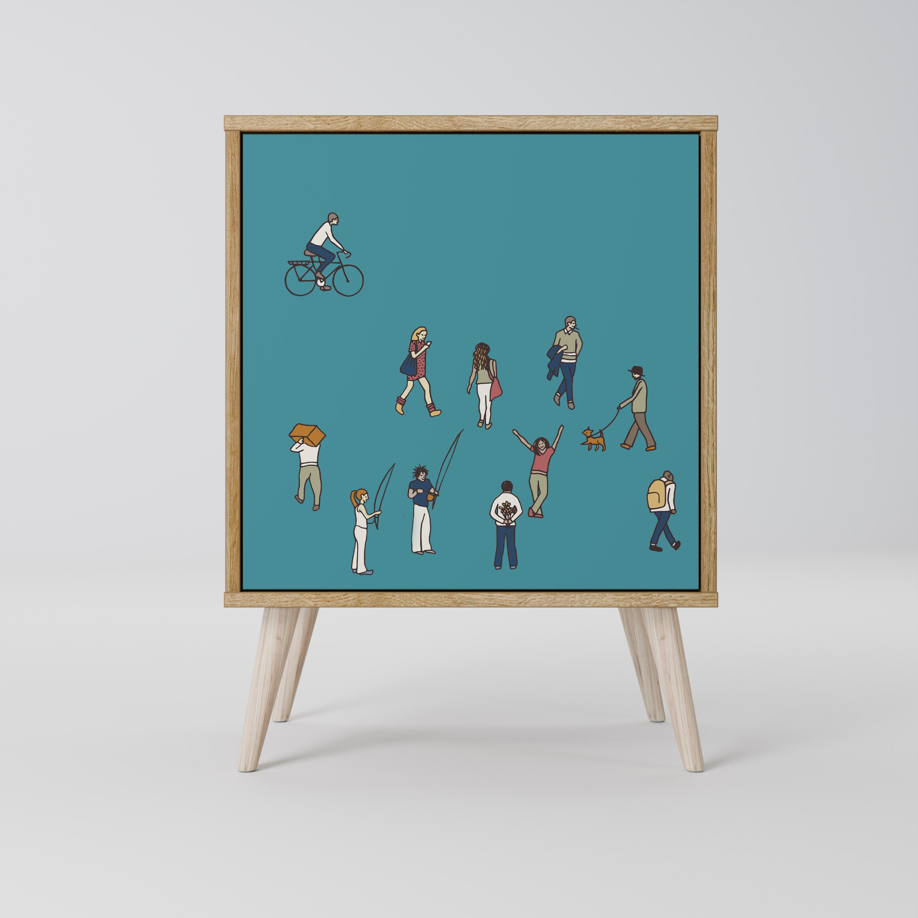 COLLECTIVE STREAM Komoda 1-drzwiowa korpus Dąb Riva