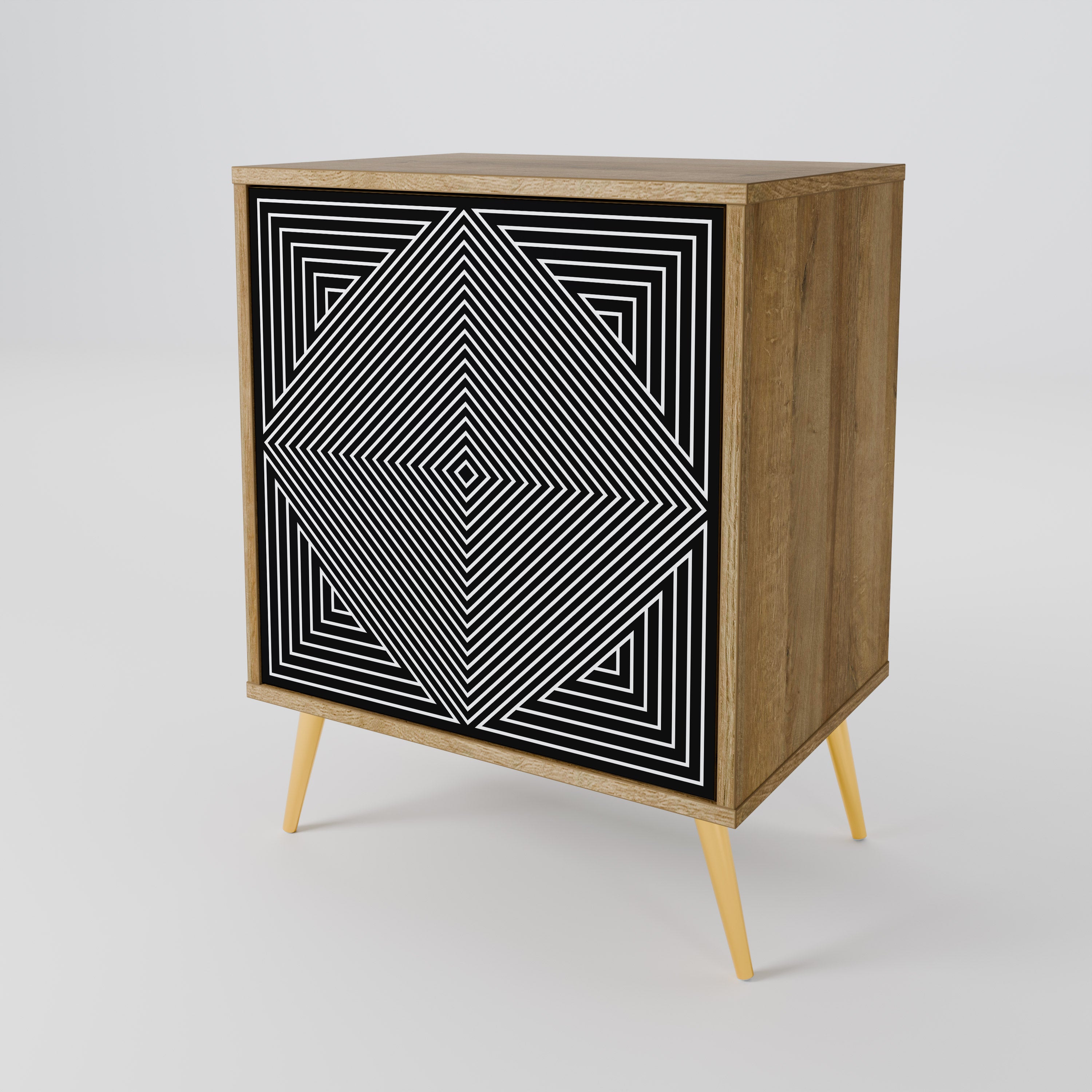 POLYGON ILLUSION Komoda 1-drzwiowa korpus Dąb Riva