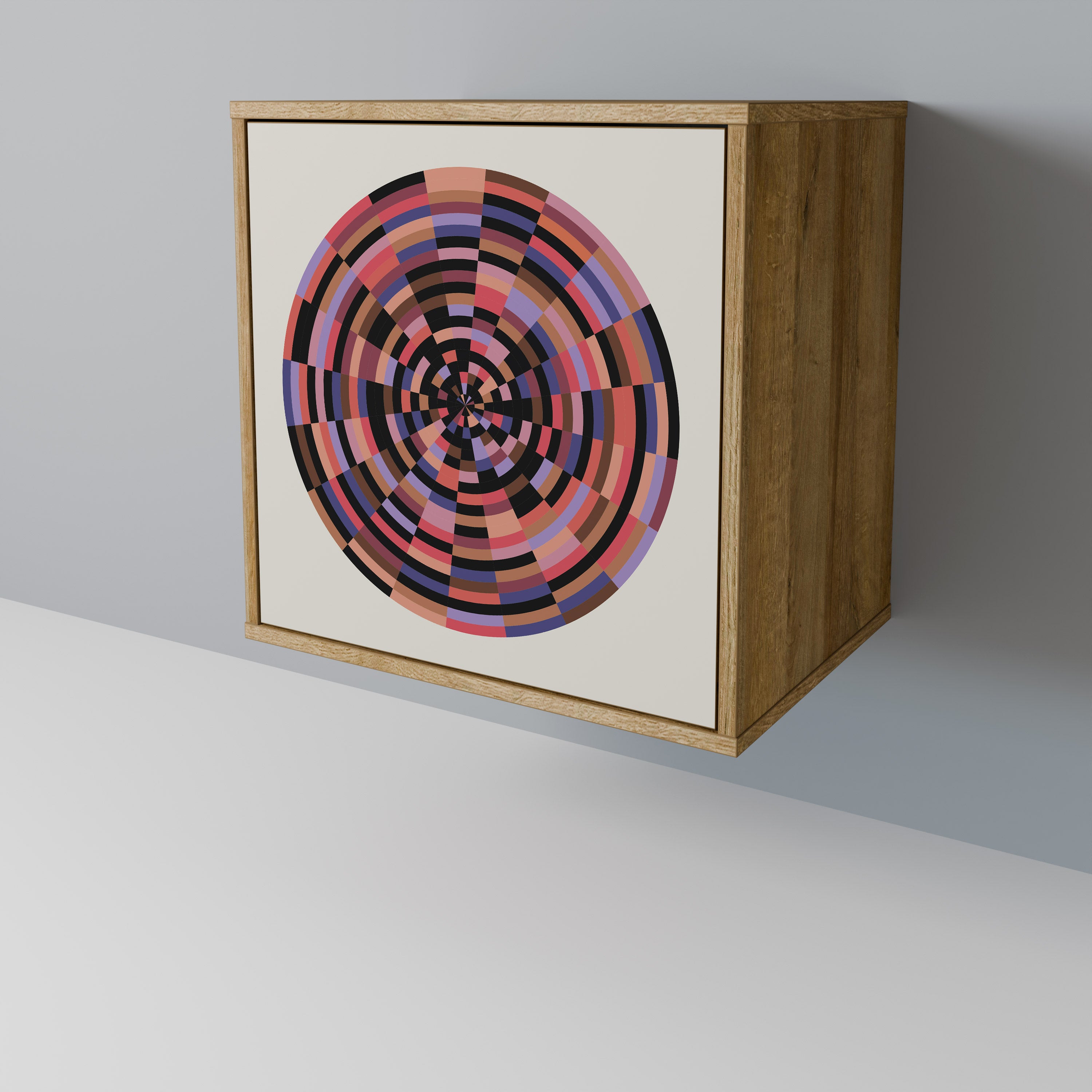 BROWN CIRCLES Komoda 1-drzwiowa korpus Dąb Riva