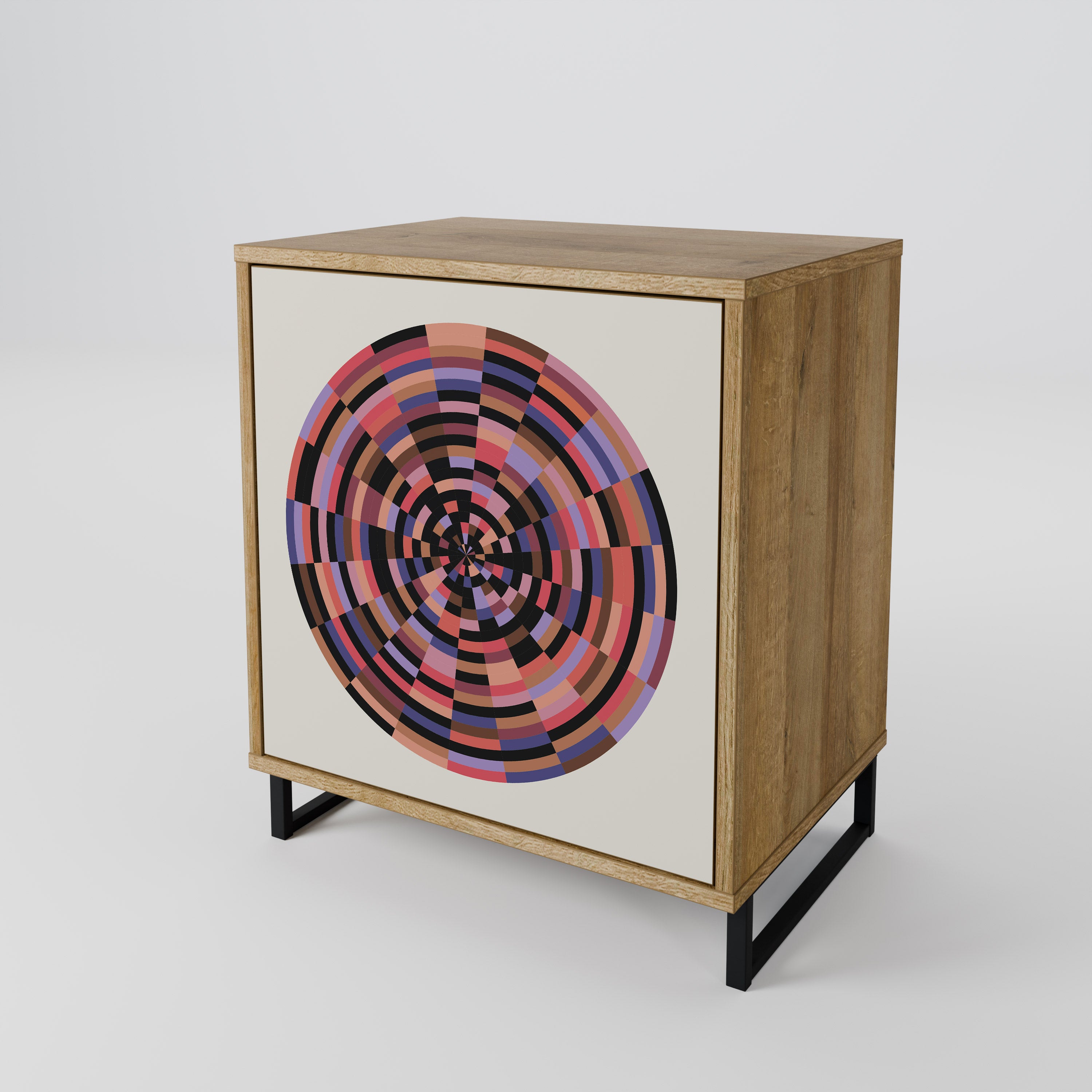 BROWN CIRCLES Komoda 1-drzwiowa korpus Dąb Riva