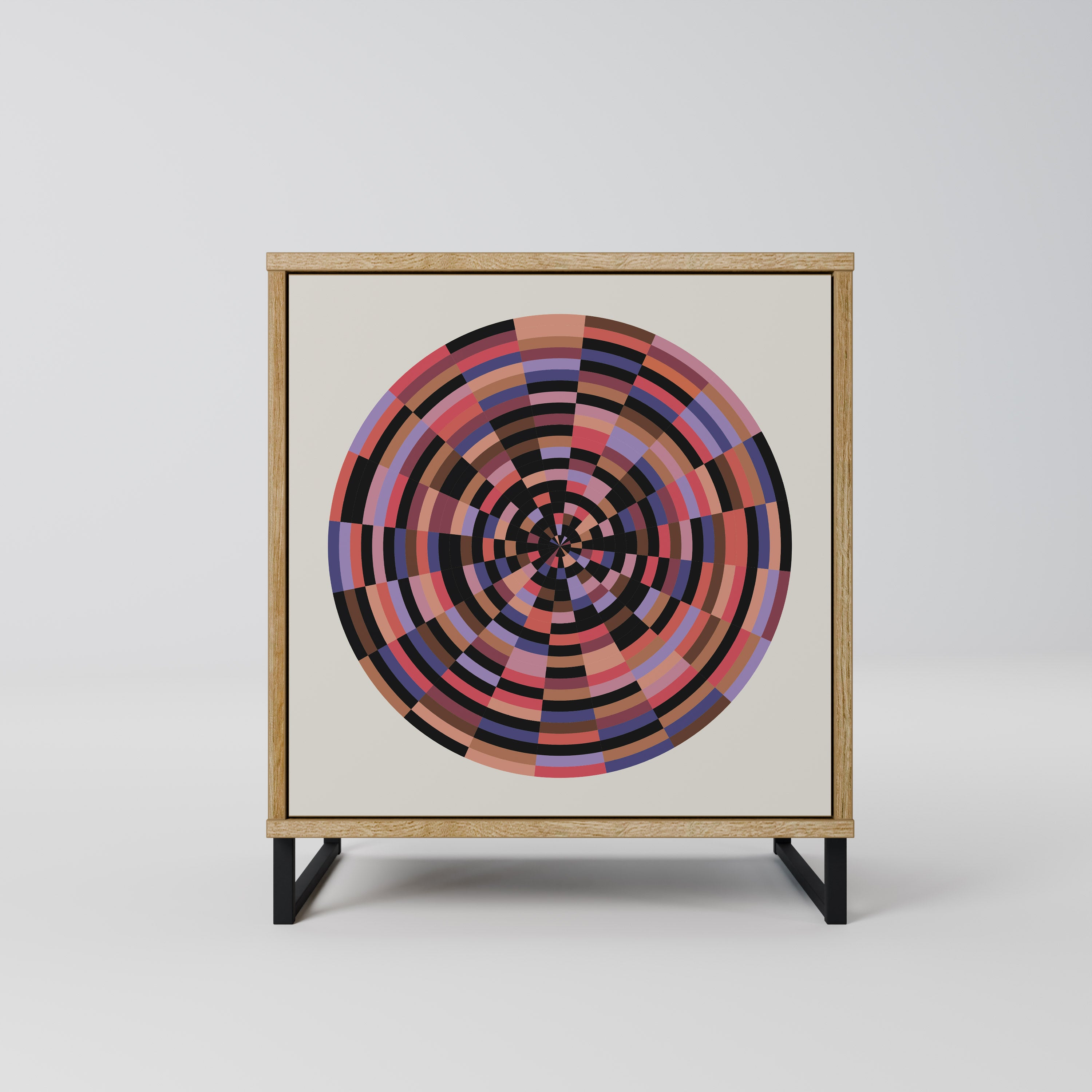 BROWN CIRCLES Komoda 1-drzwiowa korpus Dąb Riva