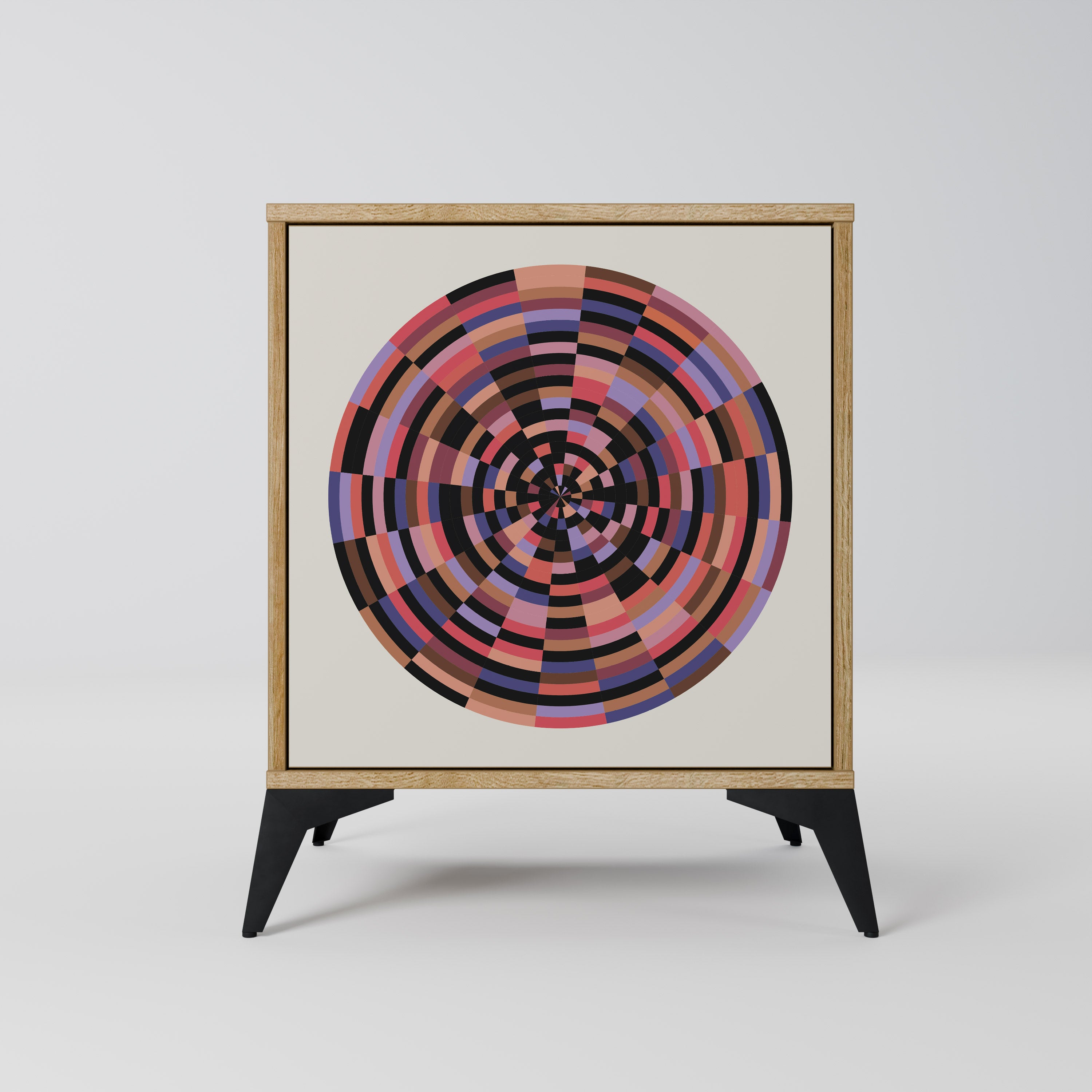 BROWN CIRCLES Komoda 1-drzwiowa korpus Dąb Riva