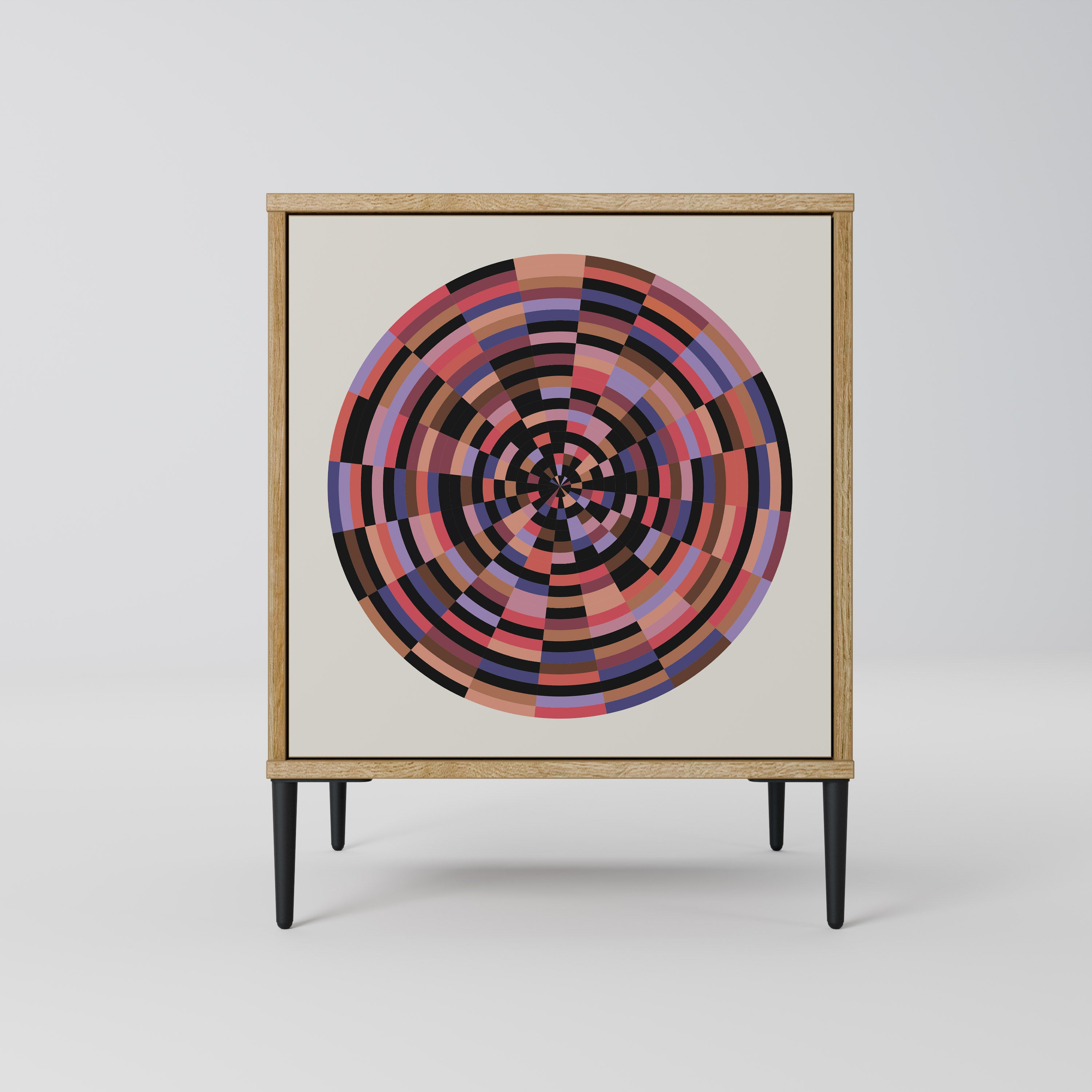 BROWN CIRCLES Komoda 1-drzwiowa korpus Dąb Riva