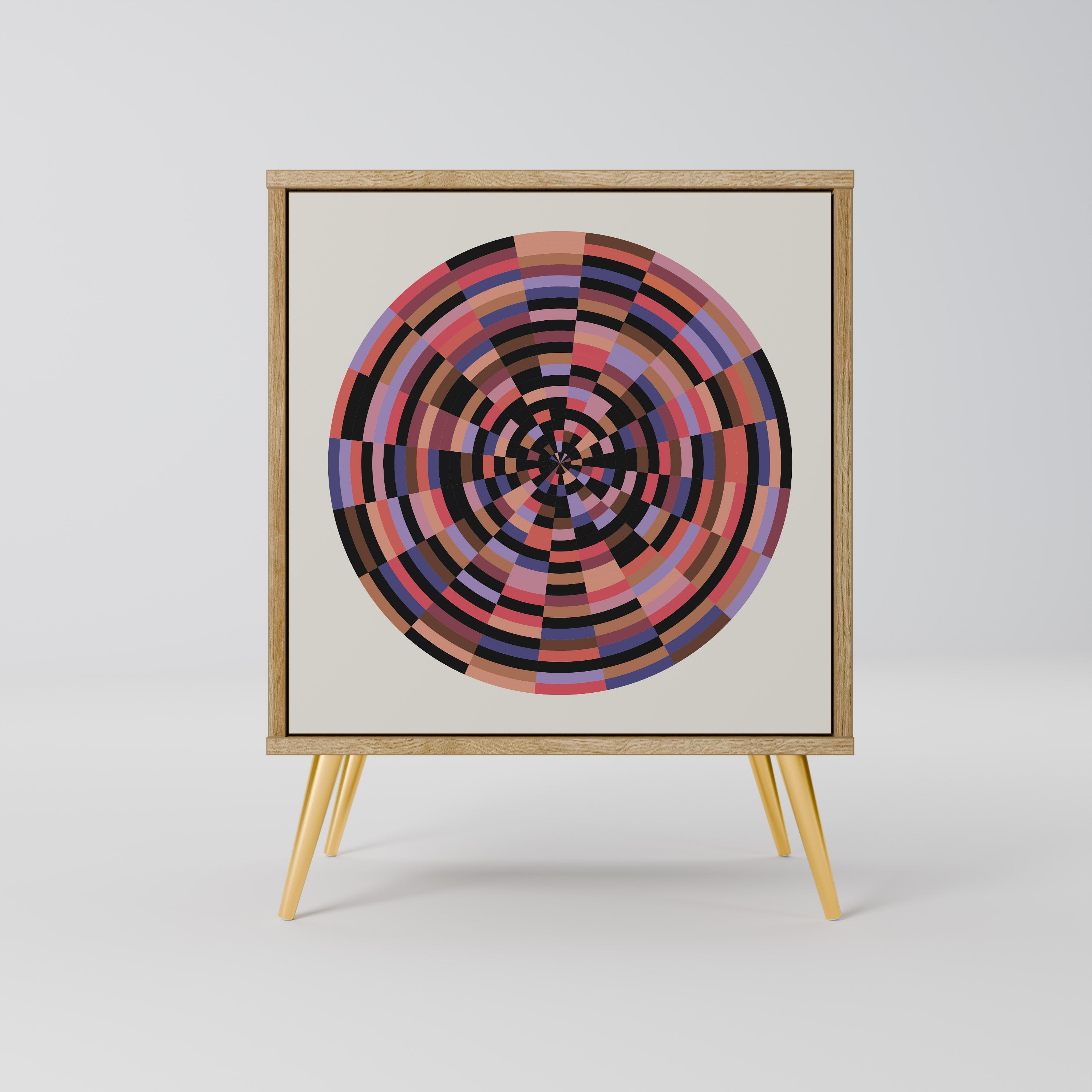 BROWN CIRCLES Komoda 1-drzwiowa korpus Dąb Riva