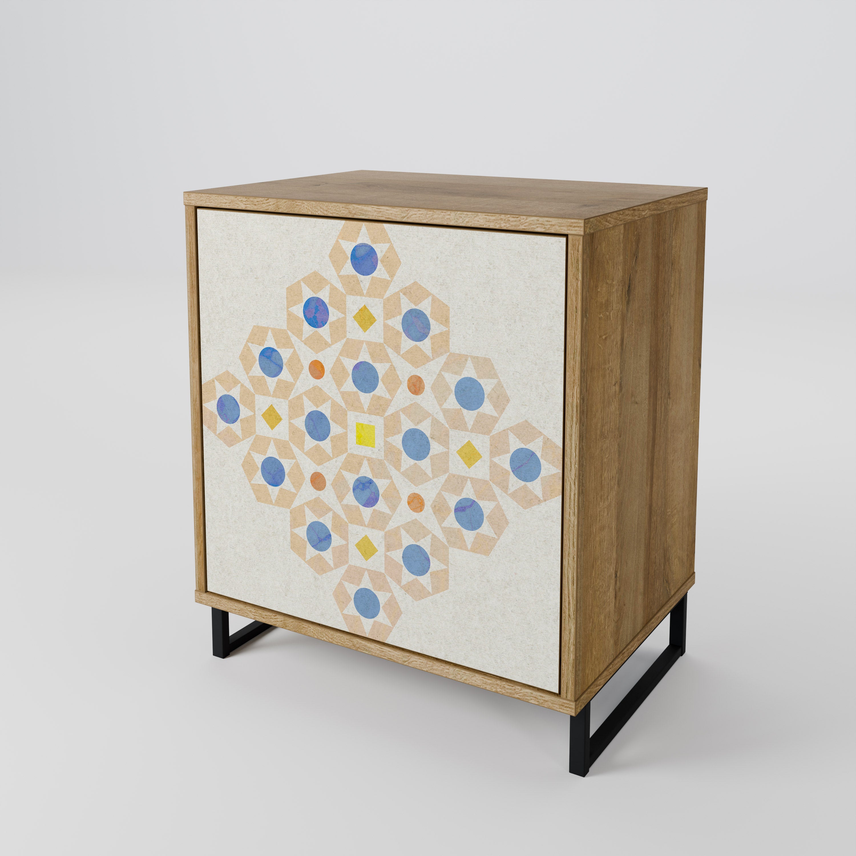 PATTERNED PRISM Komoda 1-drzwiowa korpus Dąb Riva